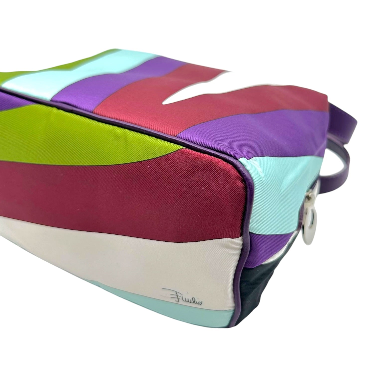 Emilio Pucci Mini Pochette Bag Multicolor Silk