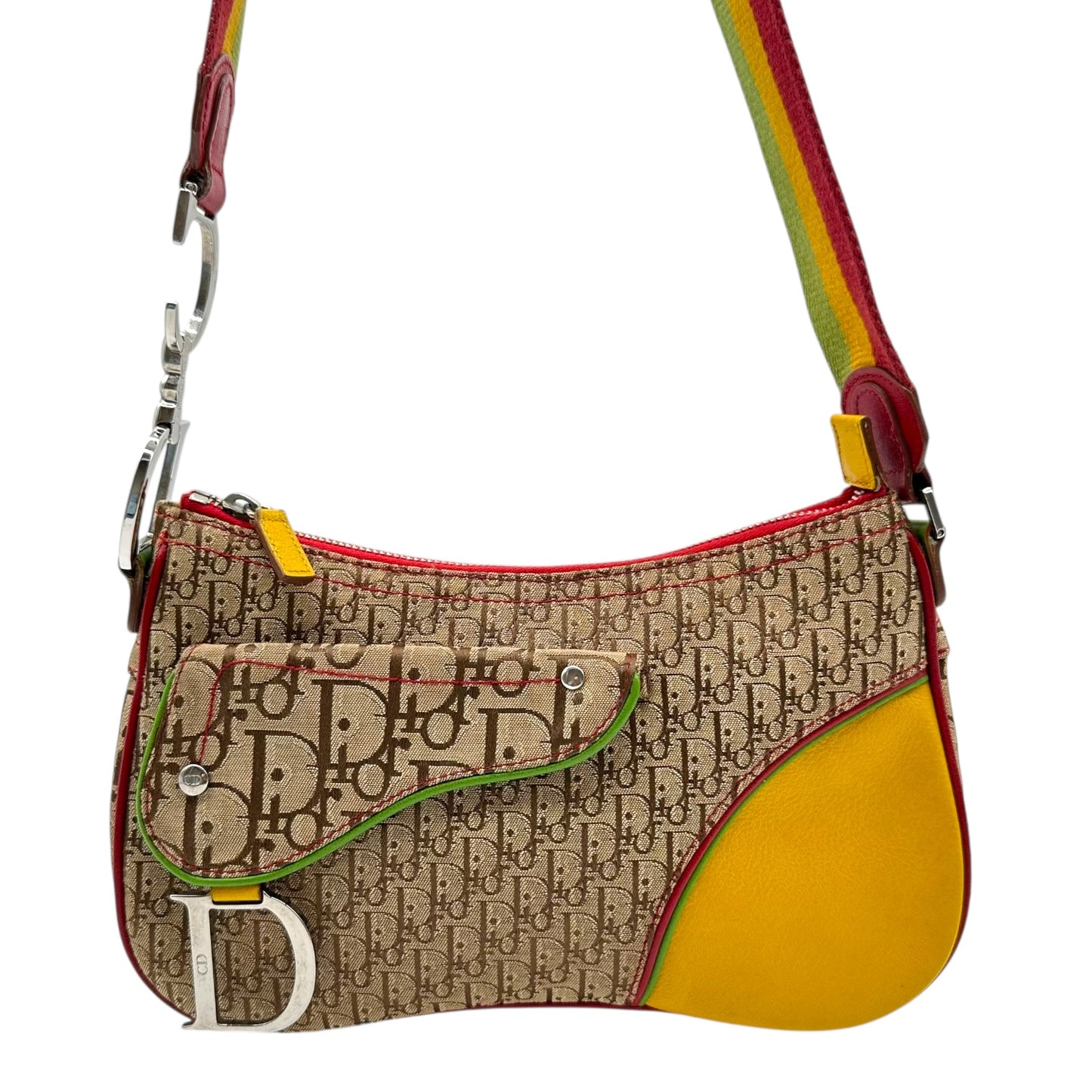 Christian Dior Rasta Crossbody Double Saddle Bag