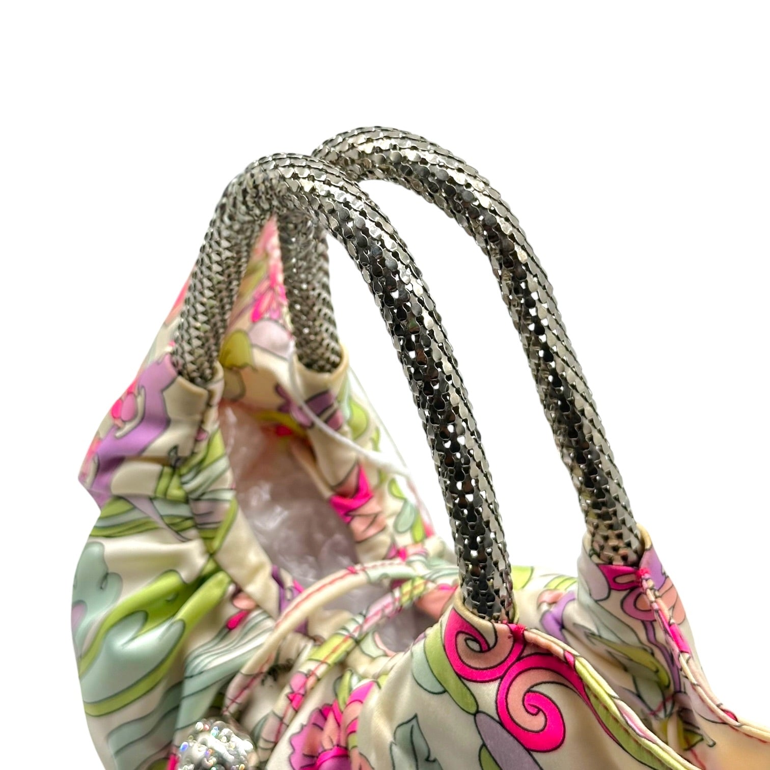 Emilio Pucci Floral Print Silk Mini Bag