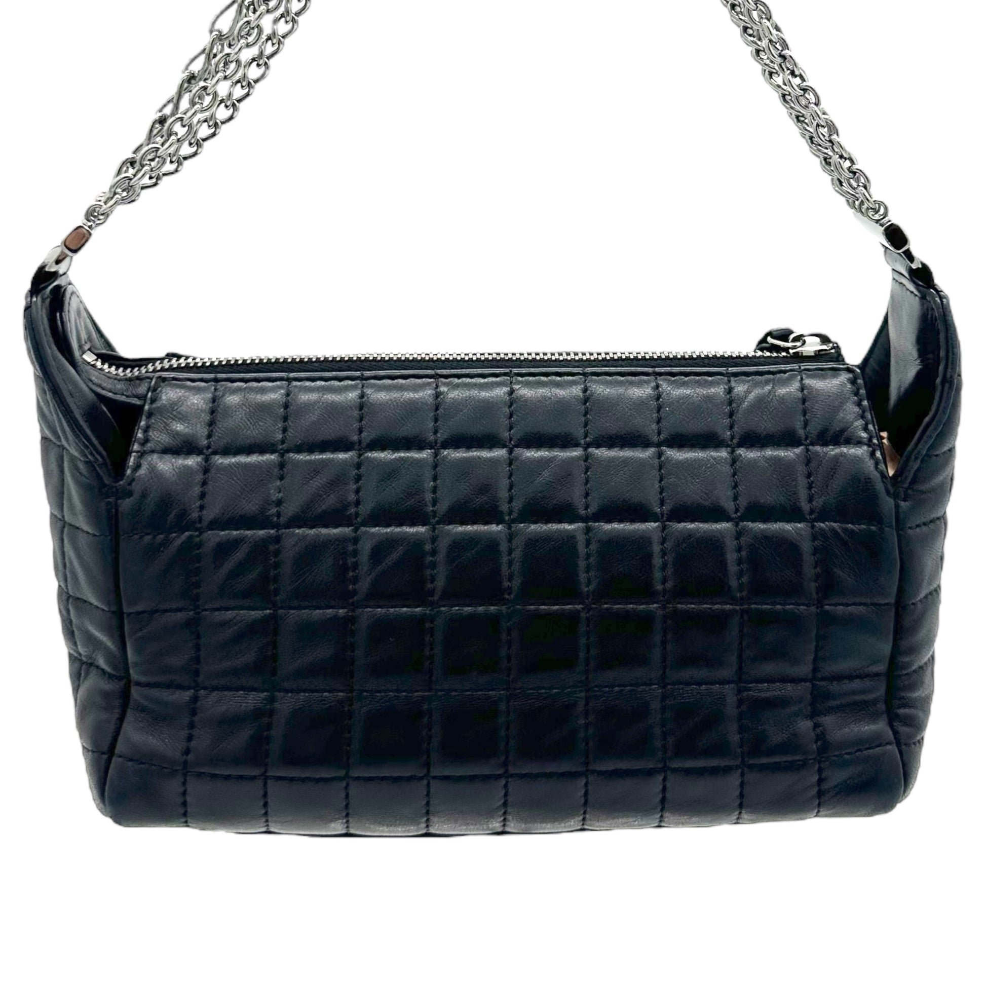 Chanel Chocolate Bar Lambskin Quilted Chain Strap Shoulder Bag - Outfit Repeater