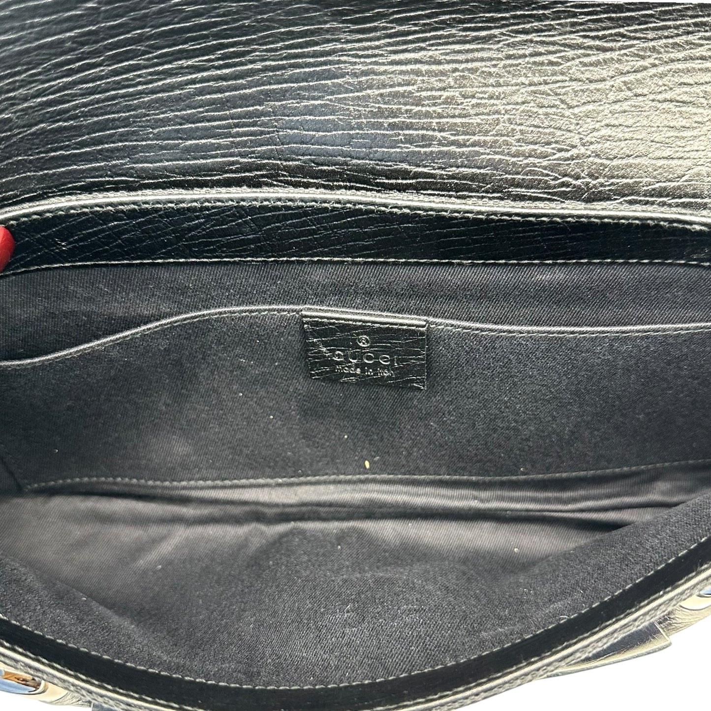 Gucci by Tom Ford Black Monogram Canvas Large Horsebit 2-Way Clutch Bag - Outfit Repeater