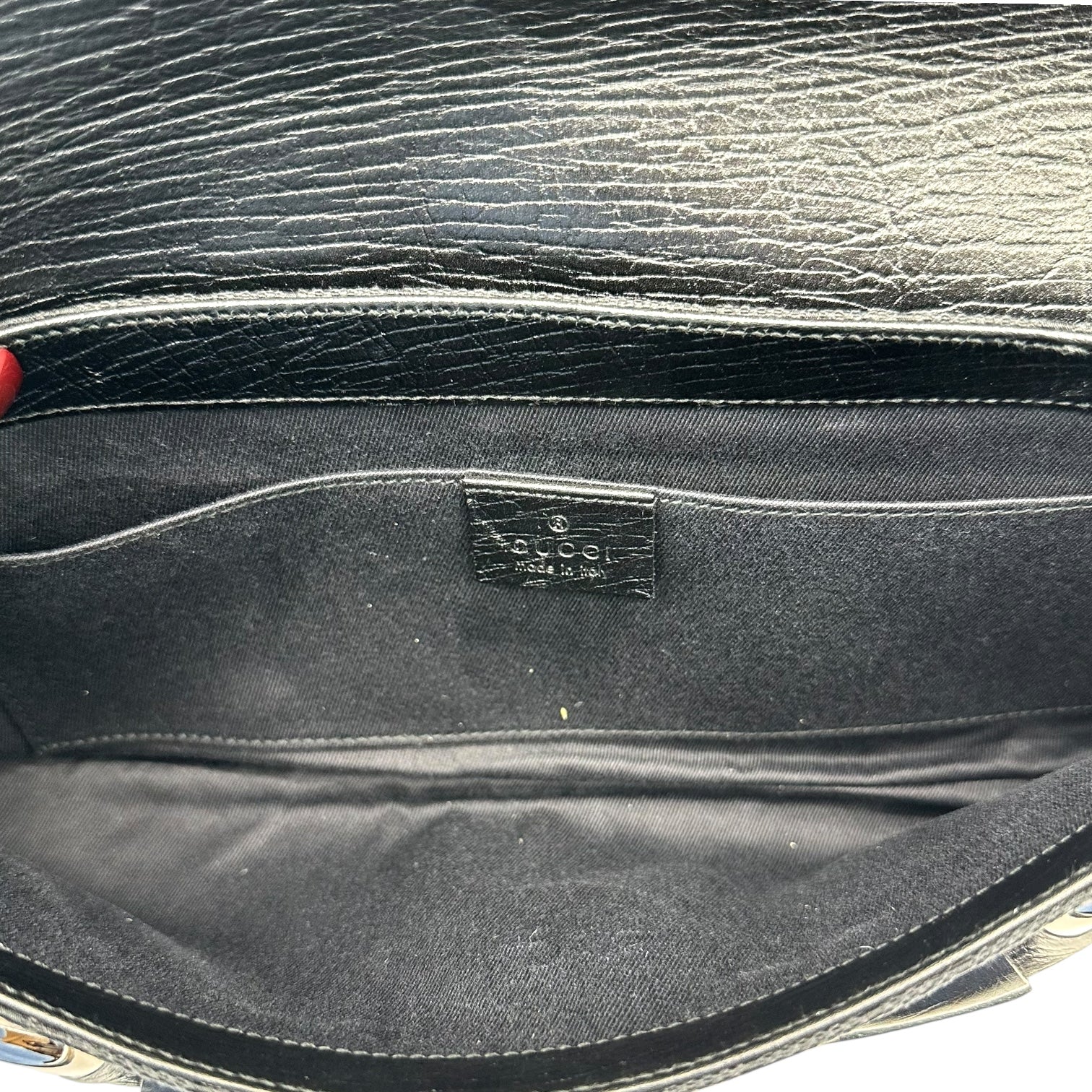 Gucci by Tom Ford Black Monogram Canvas Large Horsebit 2-Way Clutch Bag - Outfit Repeater