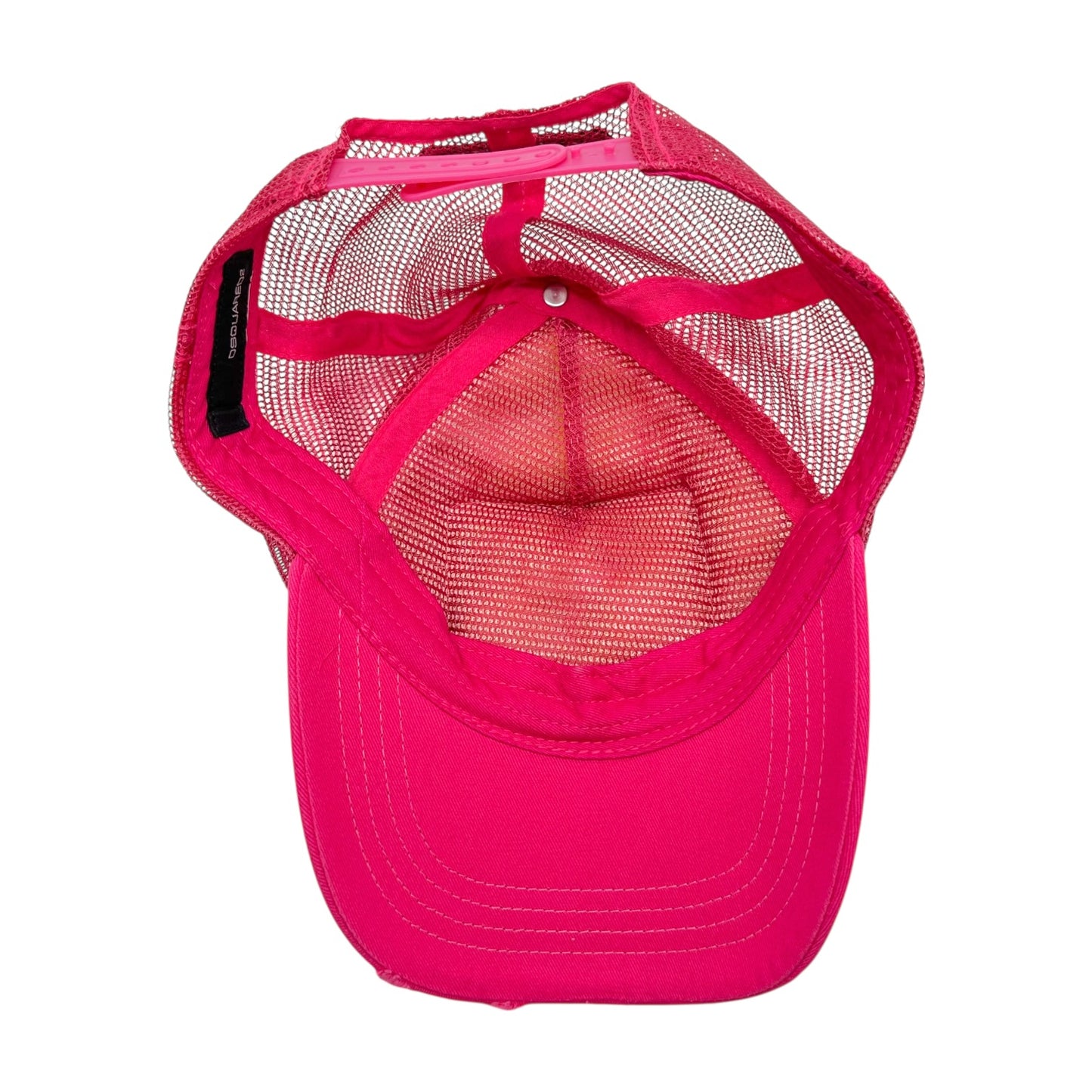 Dsquared2 Hot Pink Logo Patch Trucker Hat