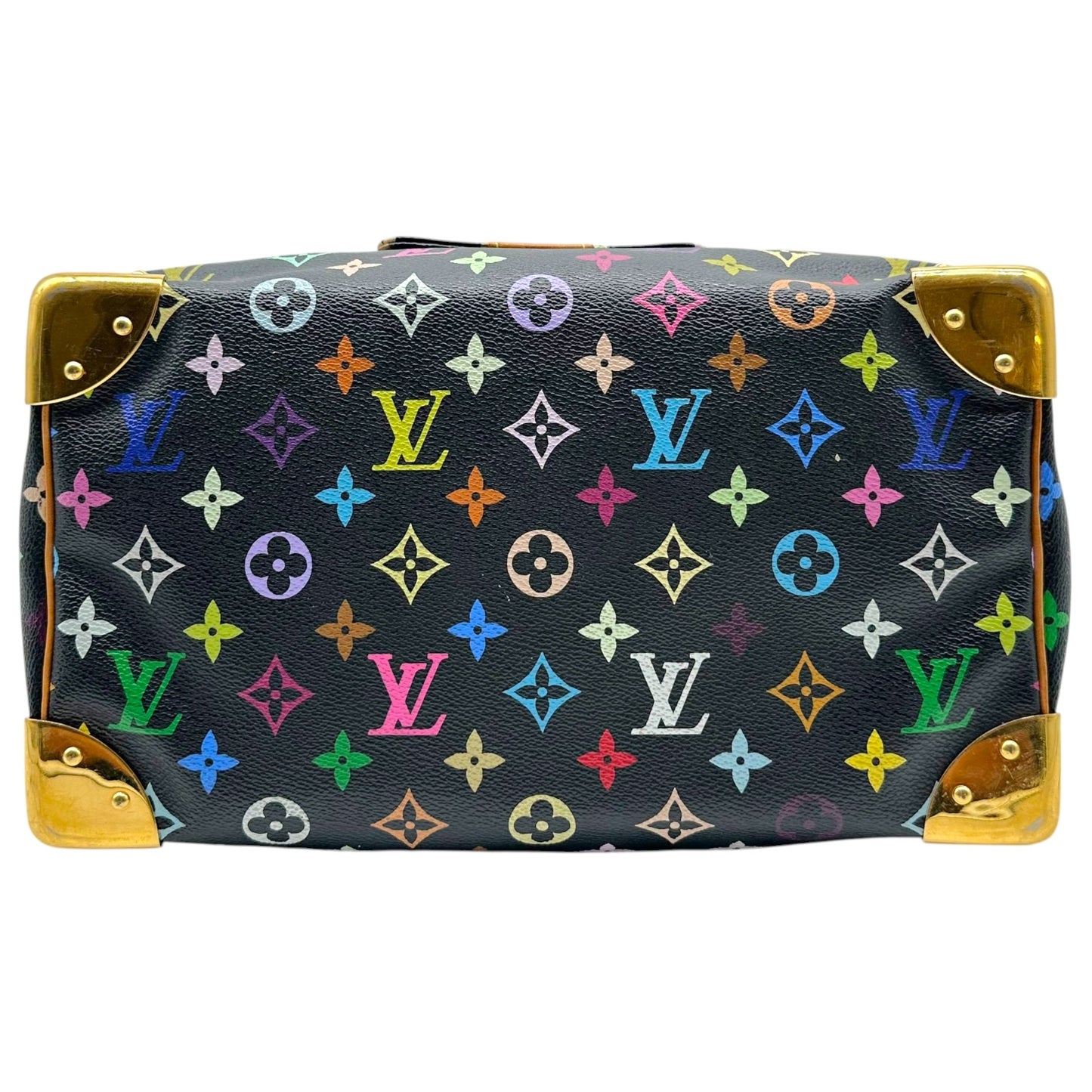 Louis Vuitton Black Multicolor Murakami Monogram Speedy 30 Handbag
