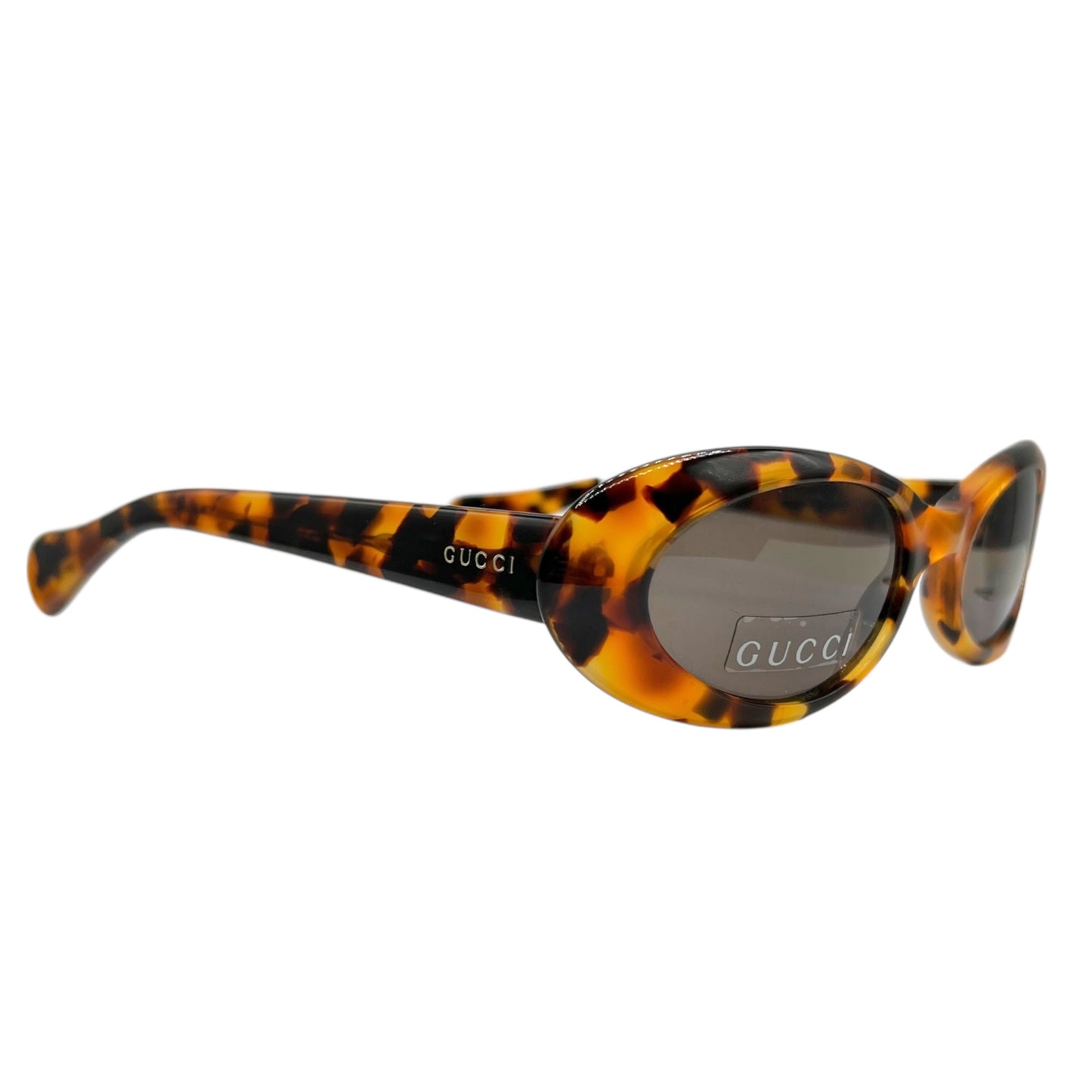 Gucci 90's Tortoise Oval Sunglasses 2420/S w/ Case