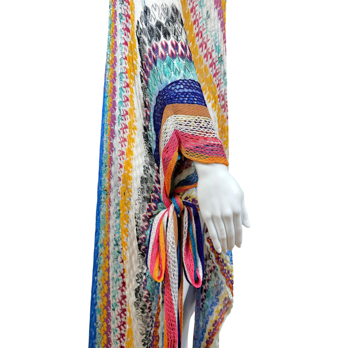 Missoni Mare Multicolor Chevron Knit Maxi Cover-Up Dress