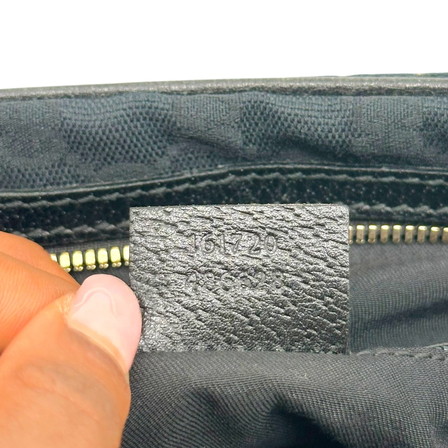 Gucci Black Monogram Canvas East-West Bowler Shoulder Bag
