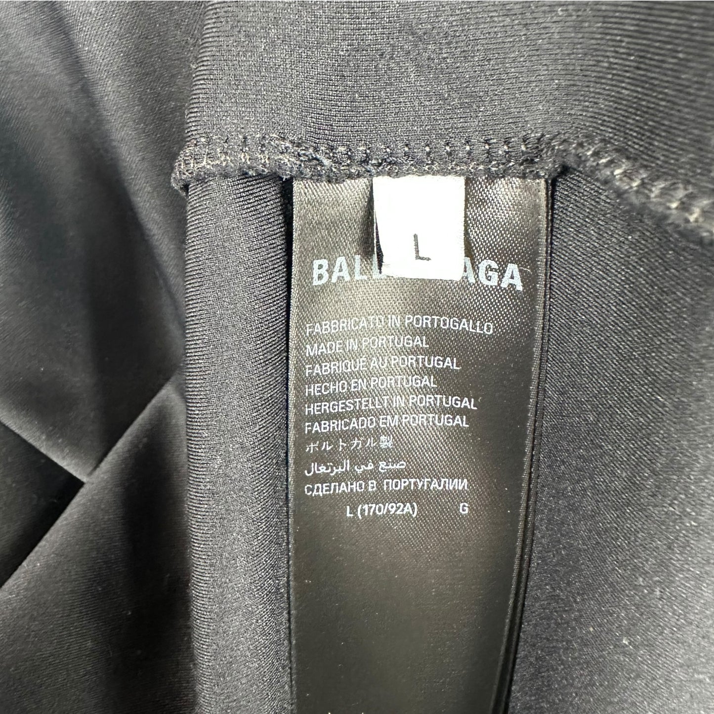 Balenciaga 2025 Black Faux Fur Pom-Pom Track Jacket