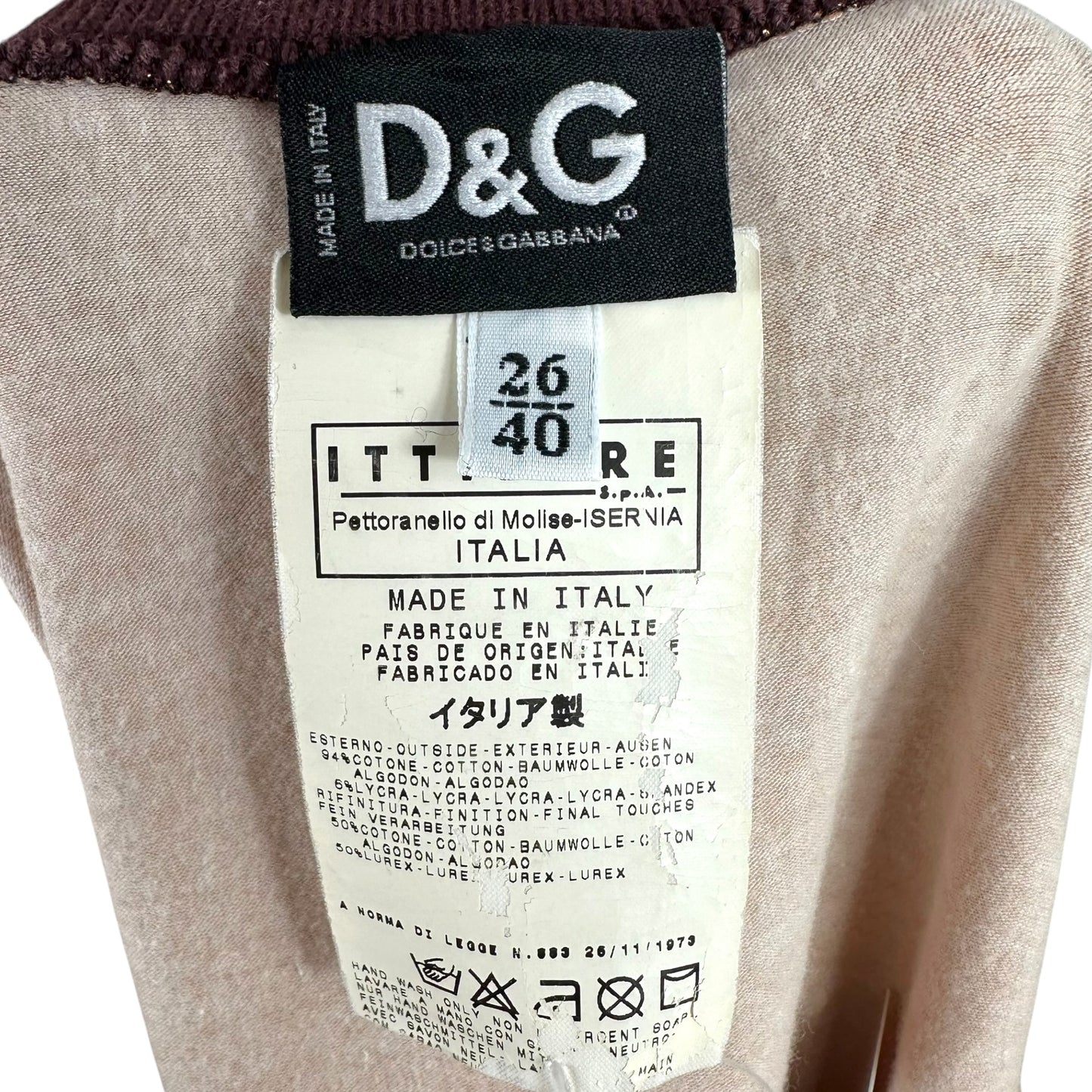 D&G Dolce & Gabbana Lady Graphic Gradient Print T-Shirt