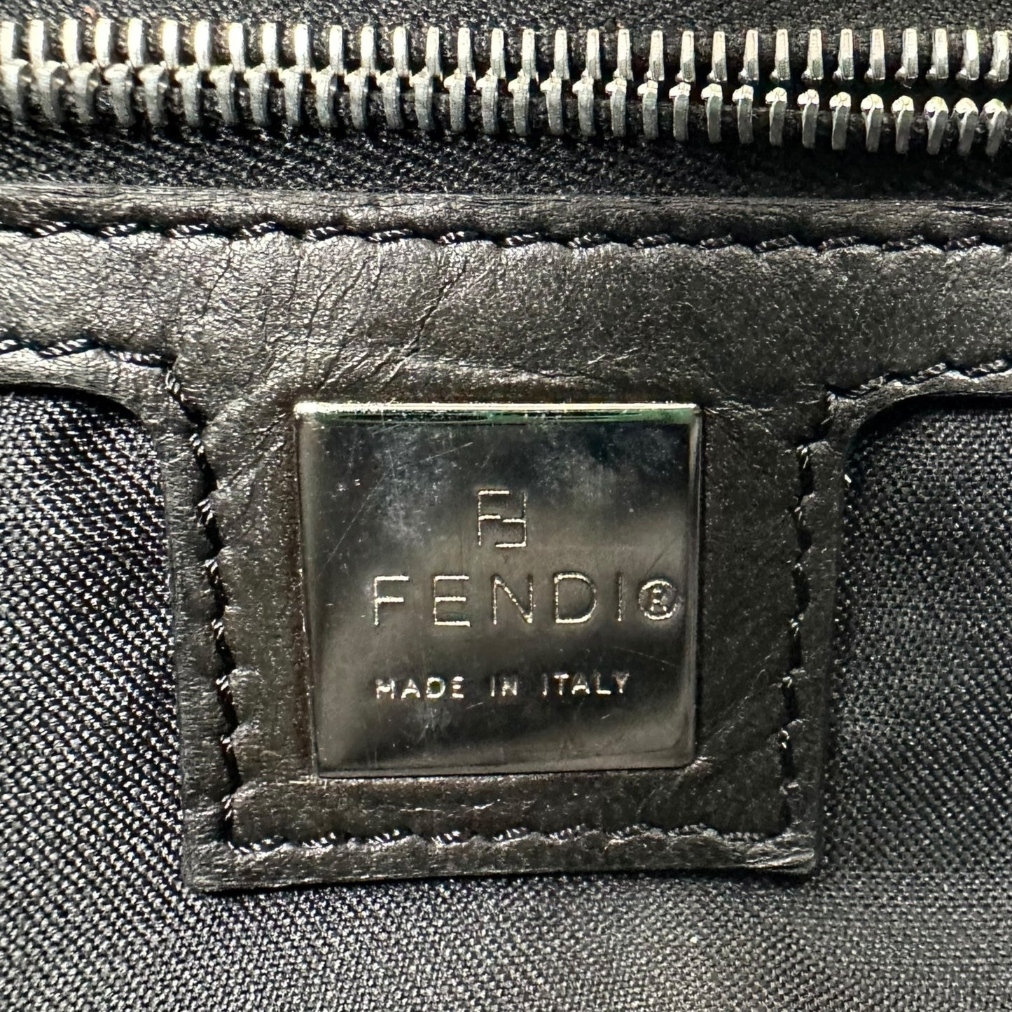 Fendi Black Neoprene Croissant Shoulder Bag - Outfit Repeater