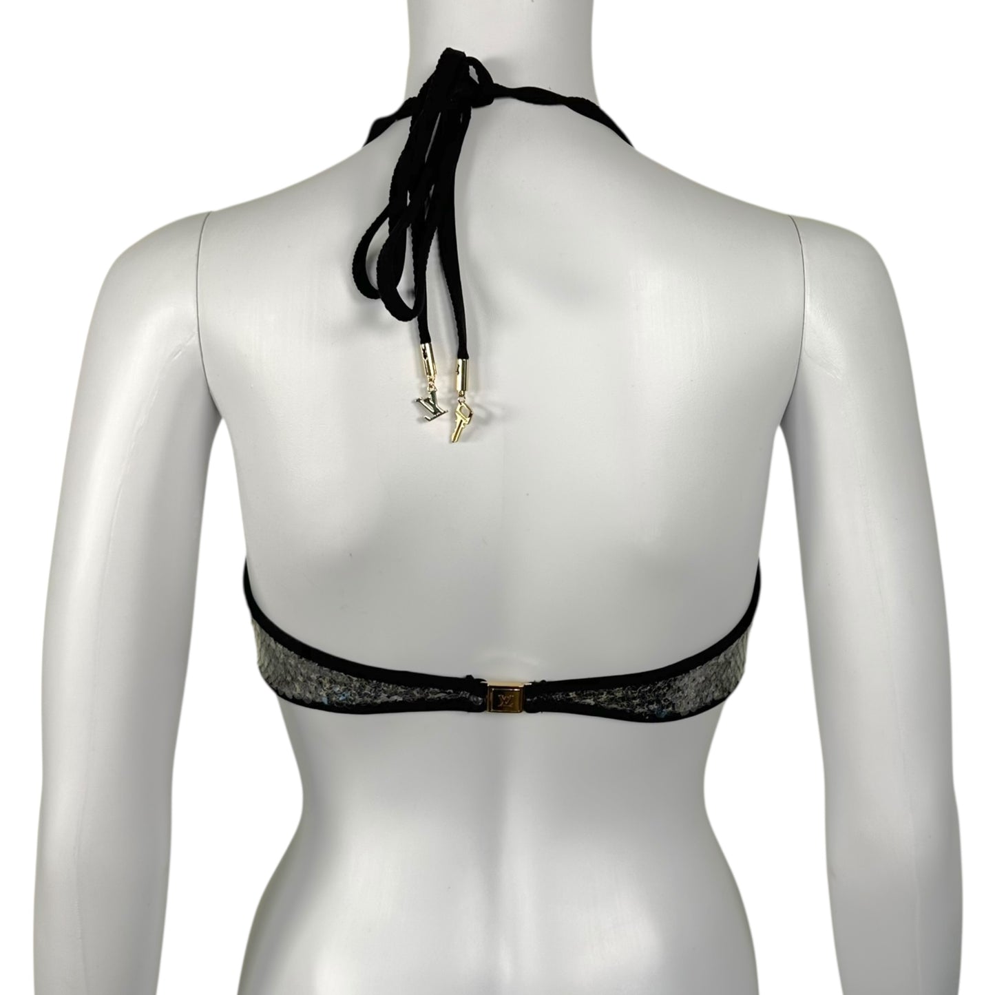 Louis Vuitton Clear Sequin Monogram Bikini Top - Outfit Repeater