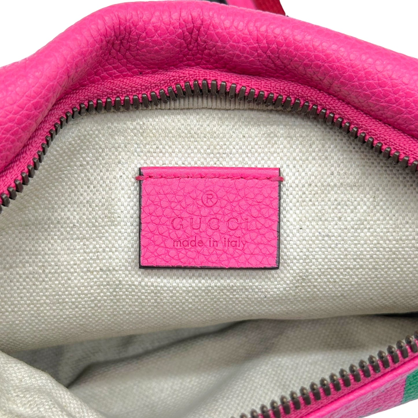 Gucci Hot Pink Leather Fanny Pack Bag