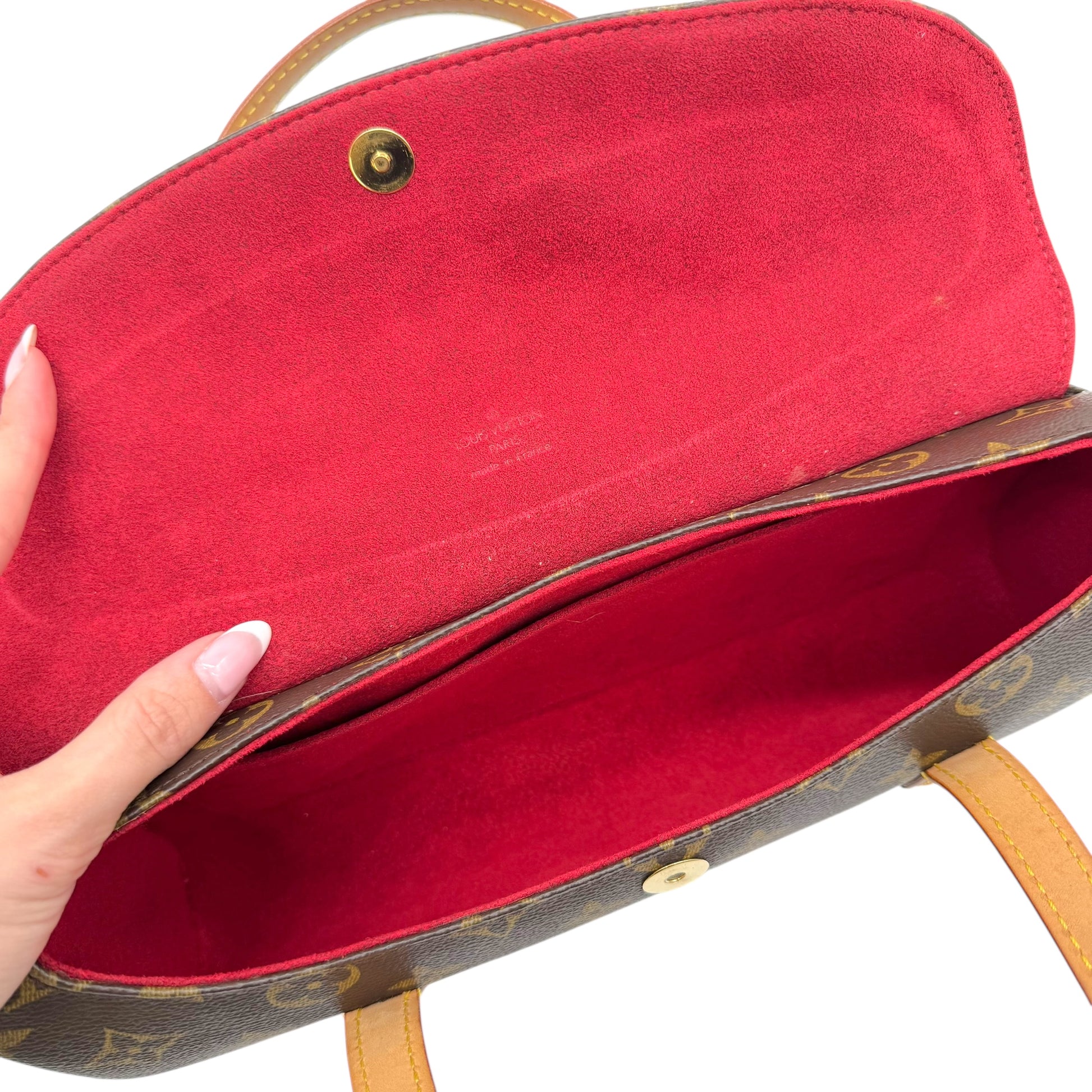 Louis Vuitton Classic Monogram Sonatine Clutch Bag - Outfit Repeater