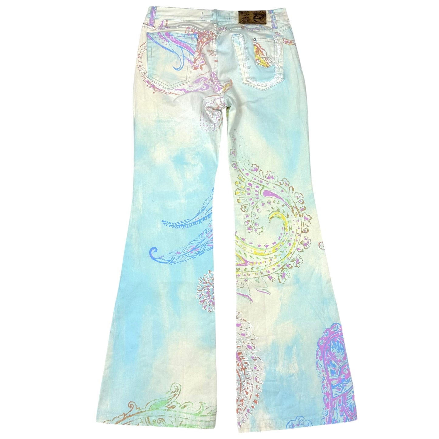 Just Cavalli Roberto Cavalli Multicolor Pastel Paisley Printed Jeans - Outfit Repeater