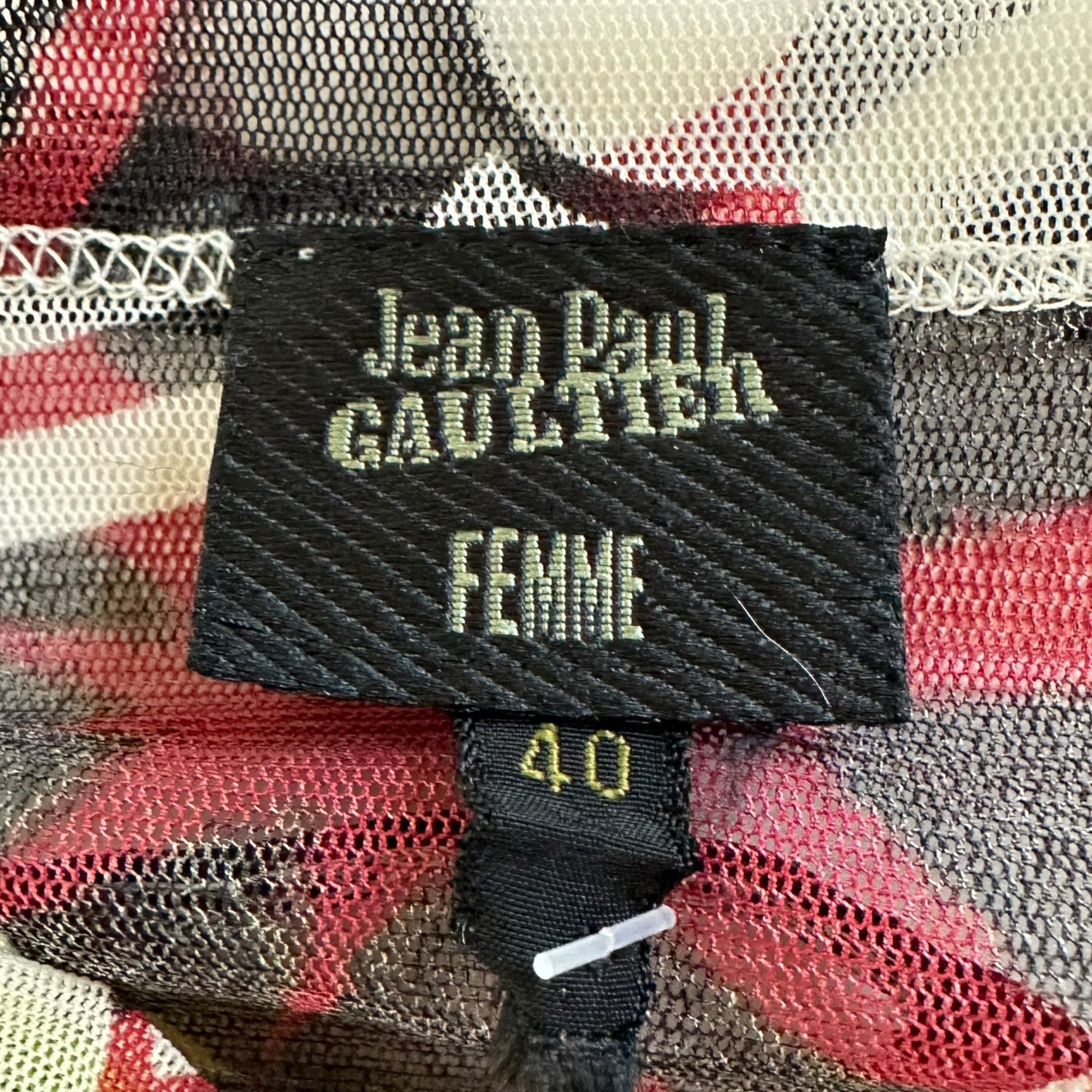 Jean Paul Gaultier Multicolor Floral Mesh Longsleeve Top - Outfit Repeater