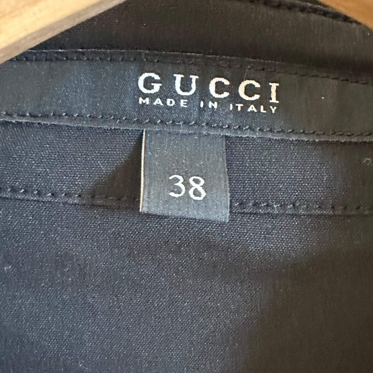 Gucci 2006 Black 'Choker' Hardware Button Up Blouse - Outfit Repeater