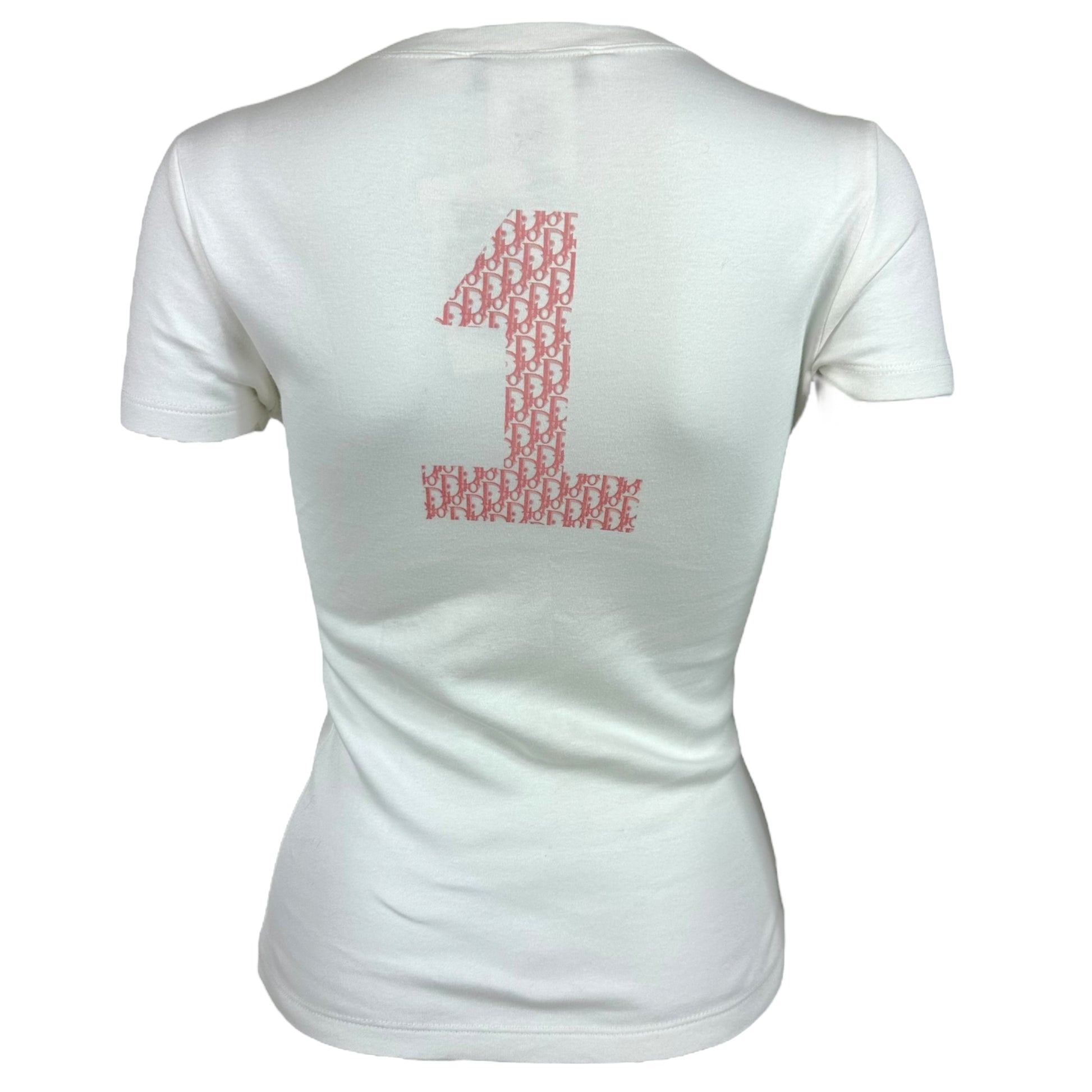 Dior S/S 2004 J'adore Dior Pink Monogram T-Shirt - Outfit Repeater