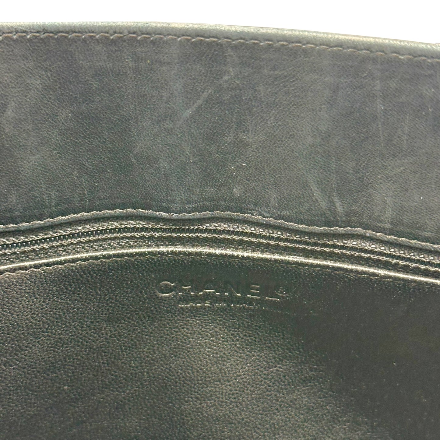 Chanel Black Patent Chocolate Bar & CC Logo Mini Tote Bag 2002-03