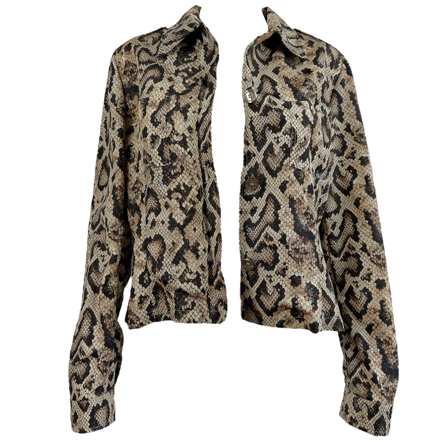 D&G Dolce & Gabbana Snakeskin Print Jacket