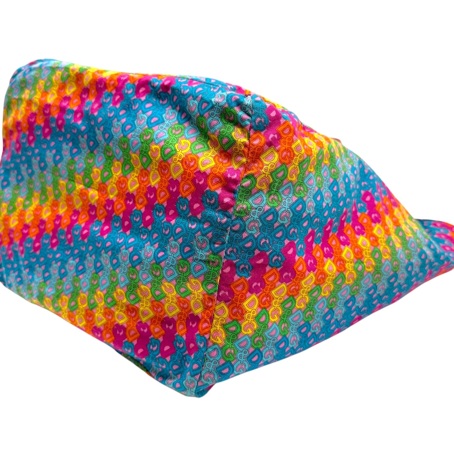 D&G Beach Tote Bag Rainbow Logo Durable Fabric