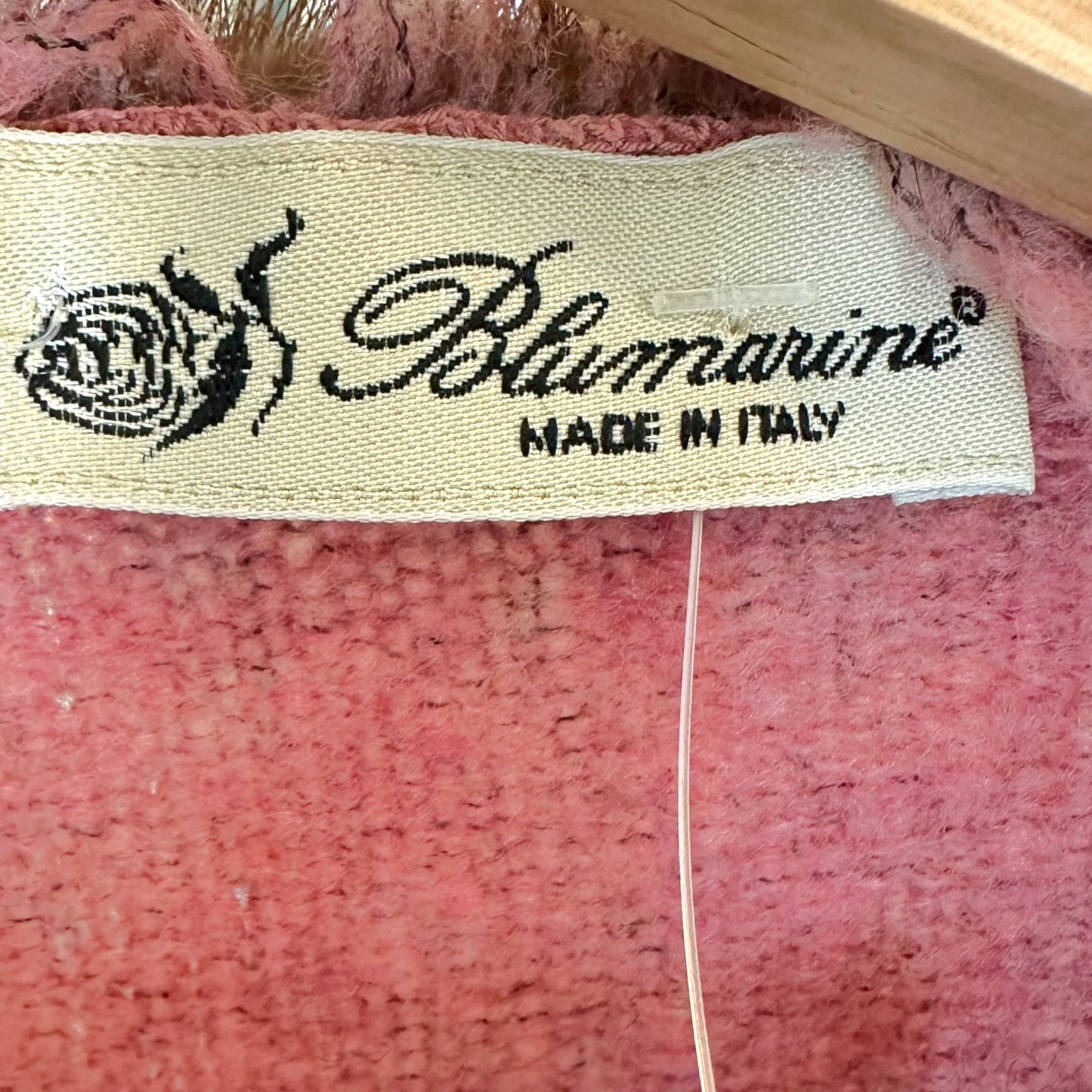 Blumarine Pink Beaded Rabbit Fur Trim Cardigan - Outfit Repeater