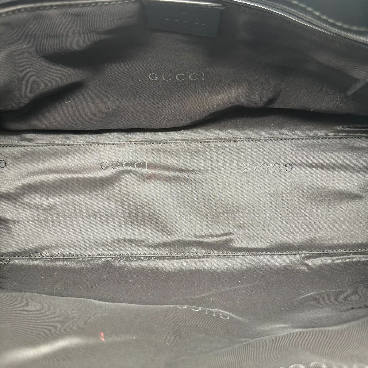 Gucci Jackie Shoulder Bag Brown Black Monogram Canvas