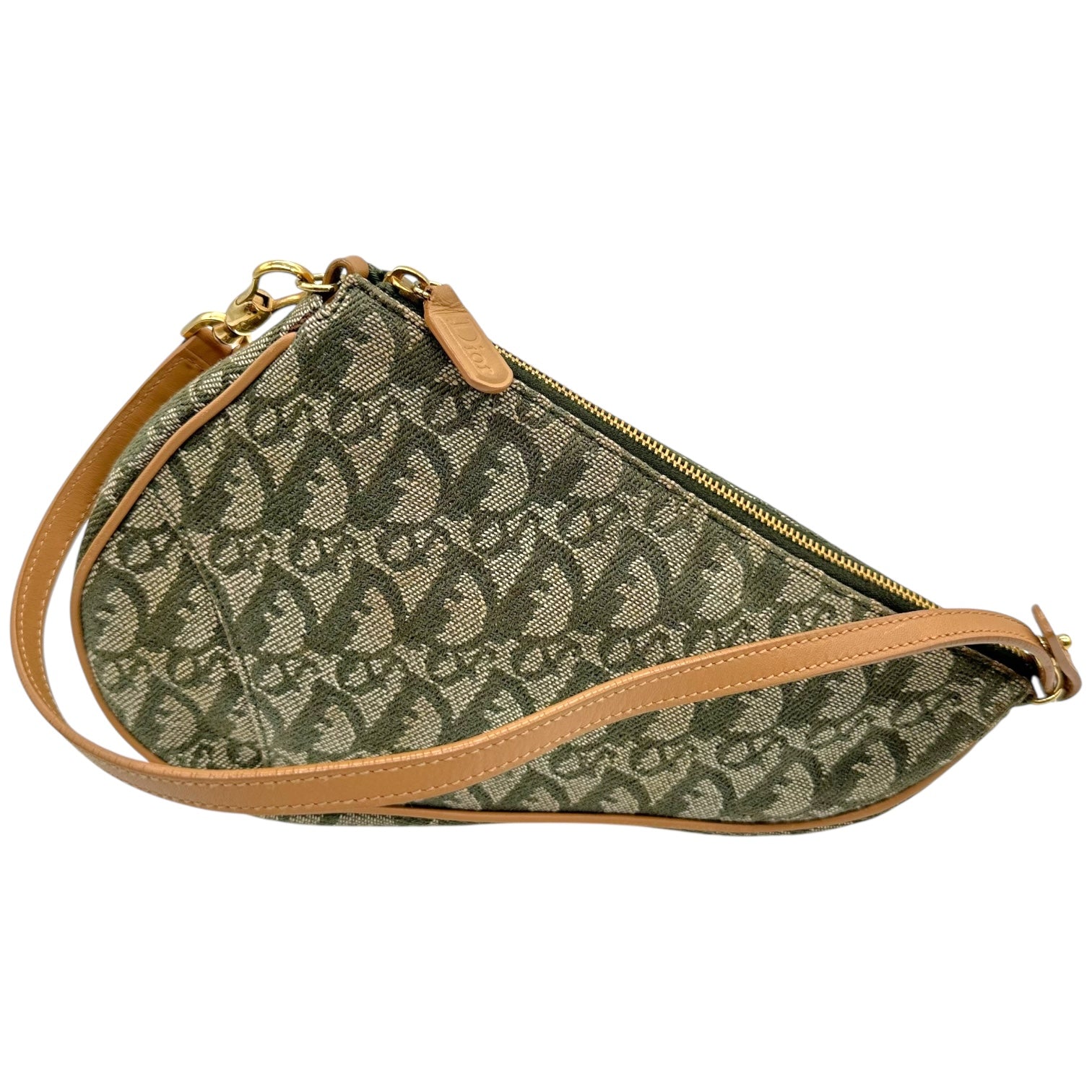 Christian Dior Green Monogram Trotter Mini Saddle Bag - Outfit Repeater