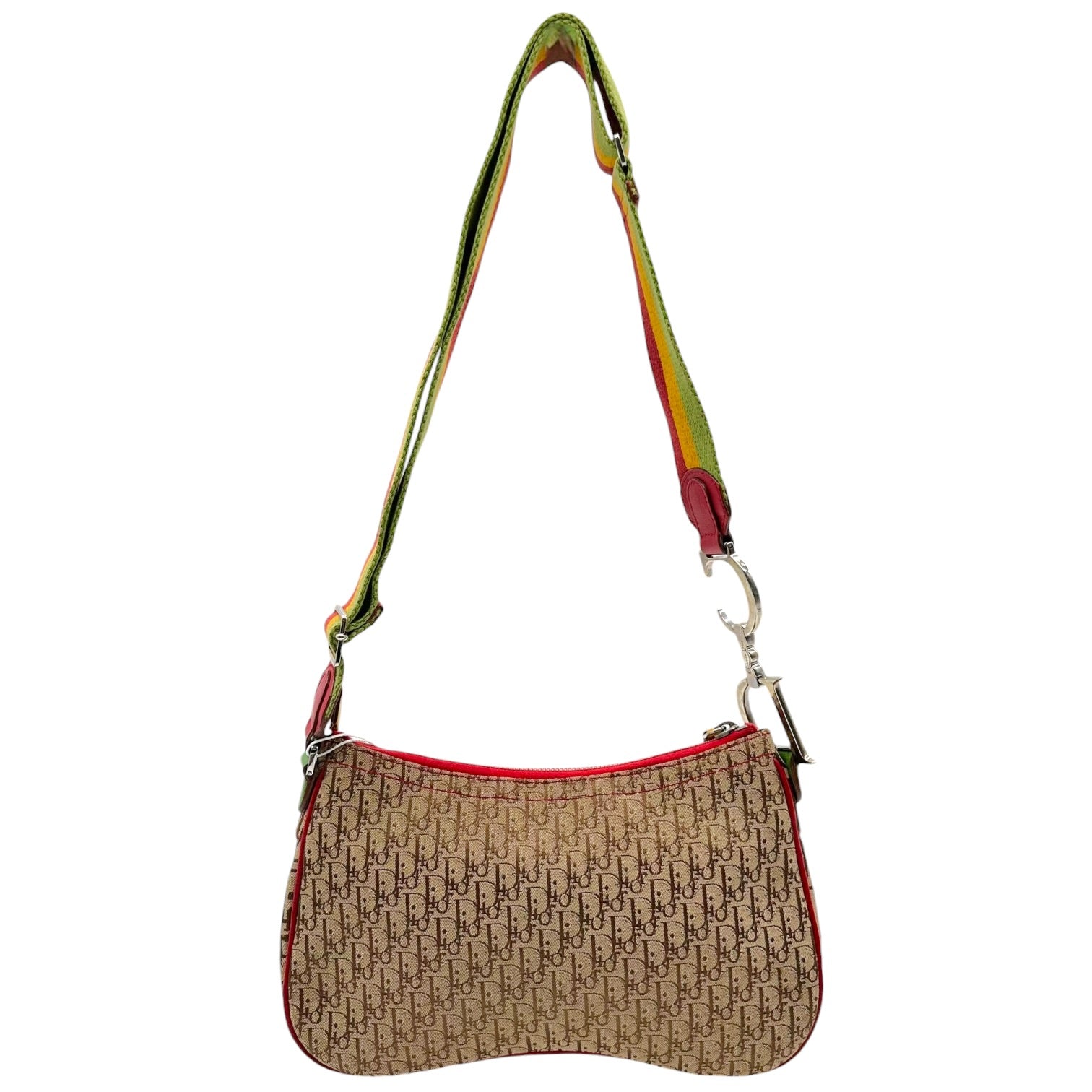Christian Dior Crossbody Saddle Bag Rasta Monogram