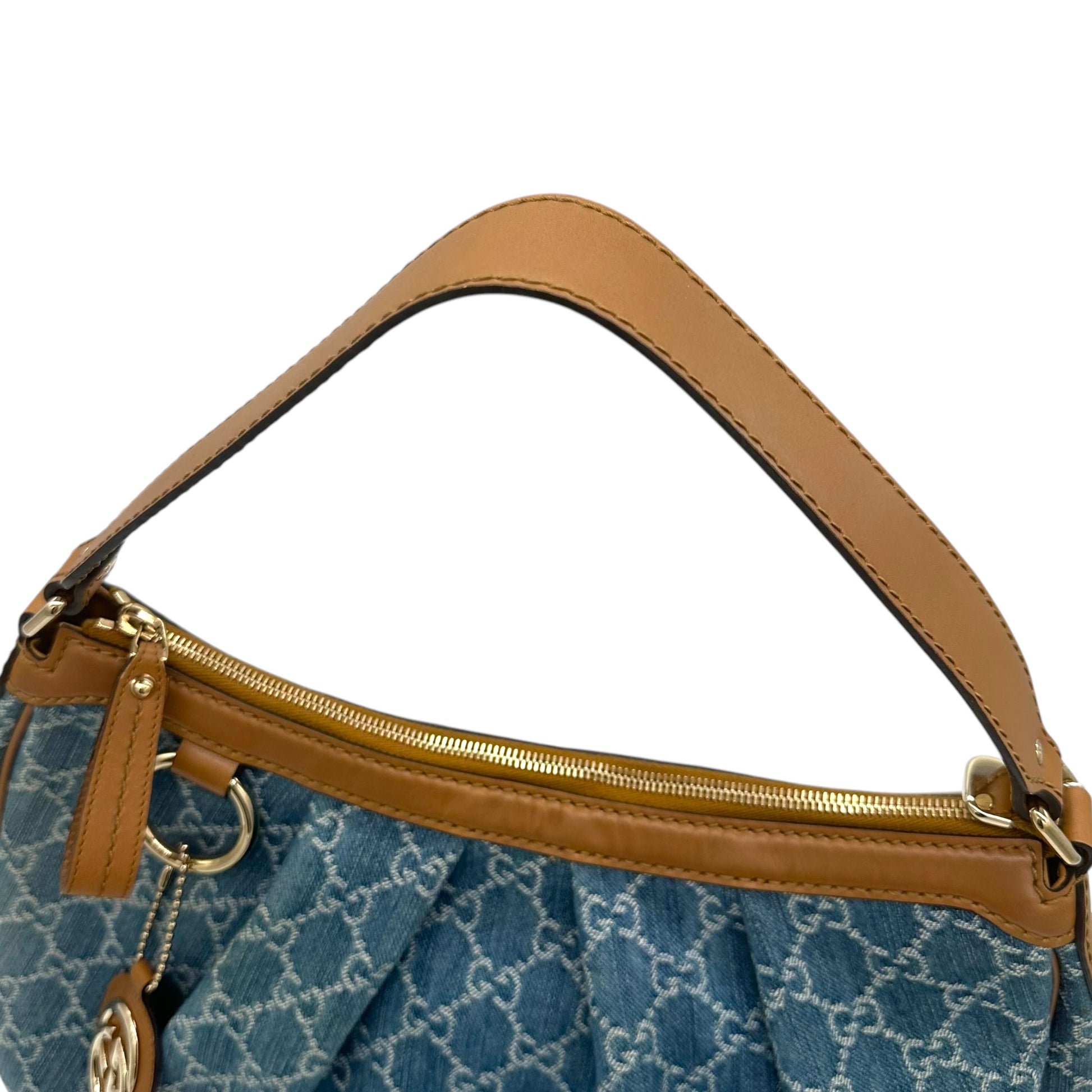 Gucci Denim Monogram Sukey Hobo Bag - Outfit Repeater