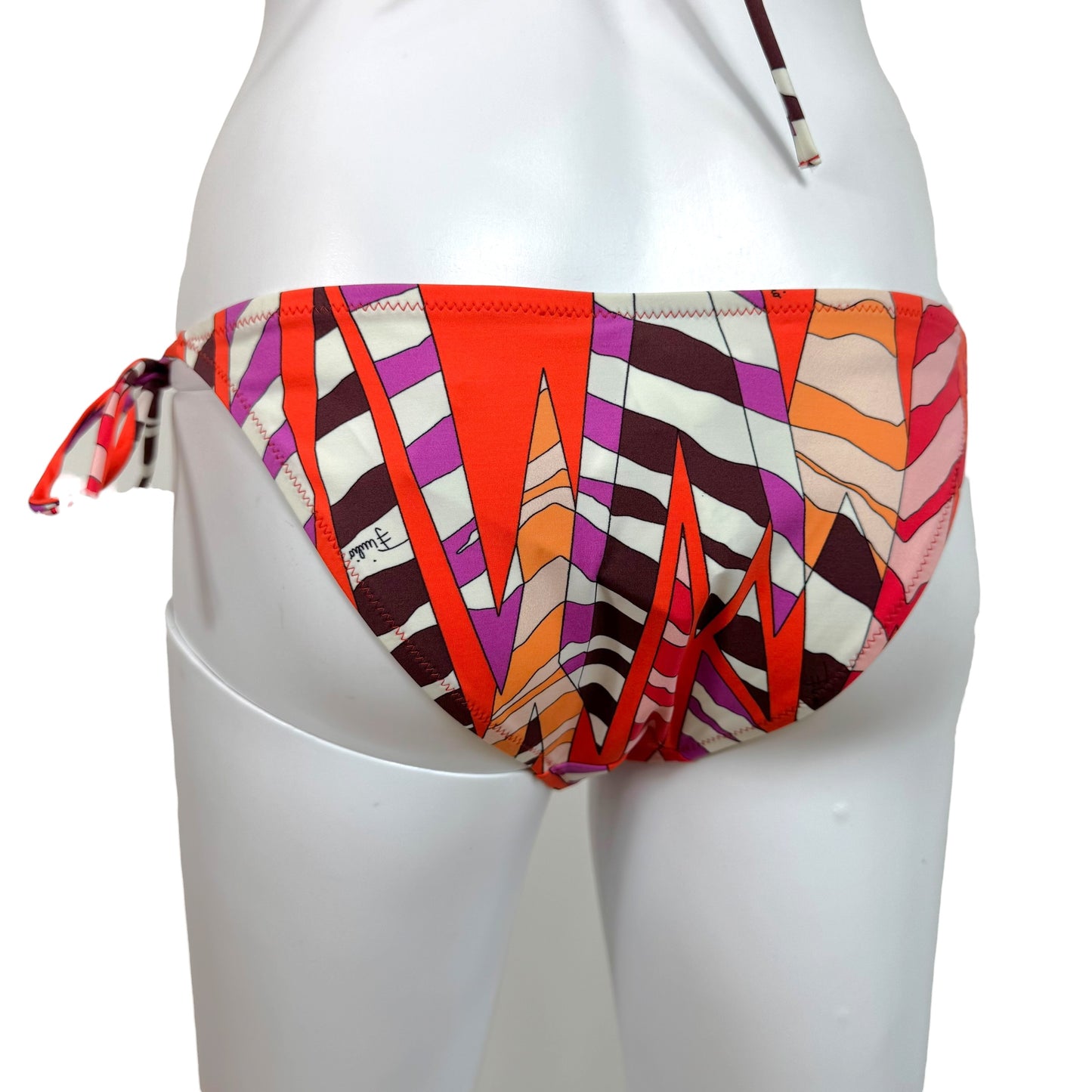 Emilio Pucci Orange & Purple Printed Bikini Set NEW