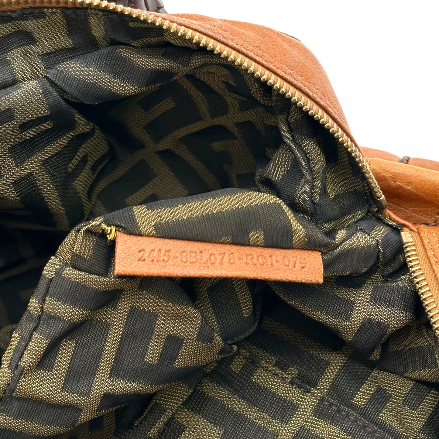 Fendi Tan & Brown Leather Mini Spy Bag