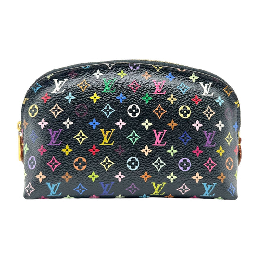 Louis Vuitton Black Multicolor Murakami Cosmetic Bag