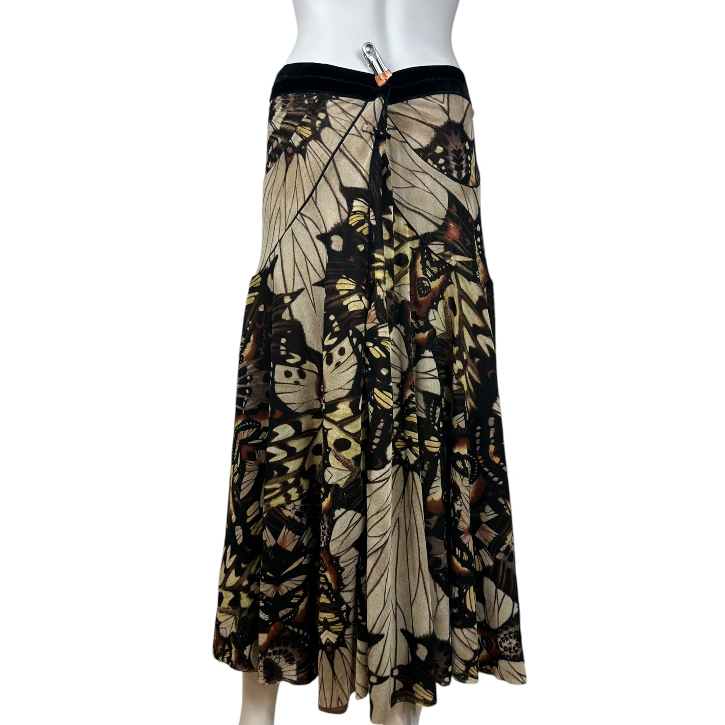Jean Paul Gaultier S/S 2003 Butterfly Print Mesh Midi Skirt - Outfit Repeater
