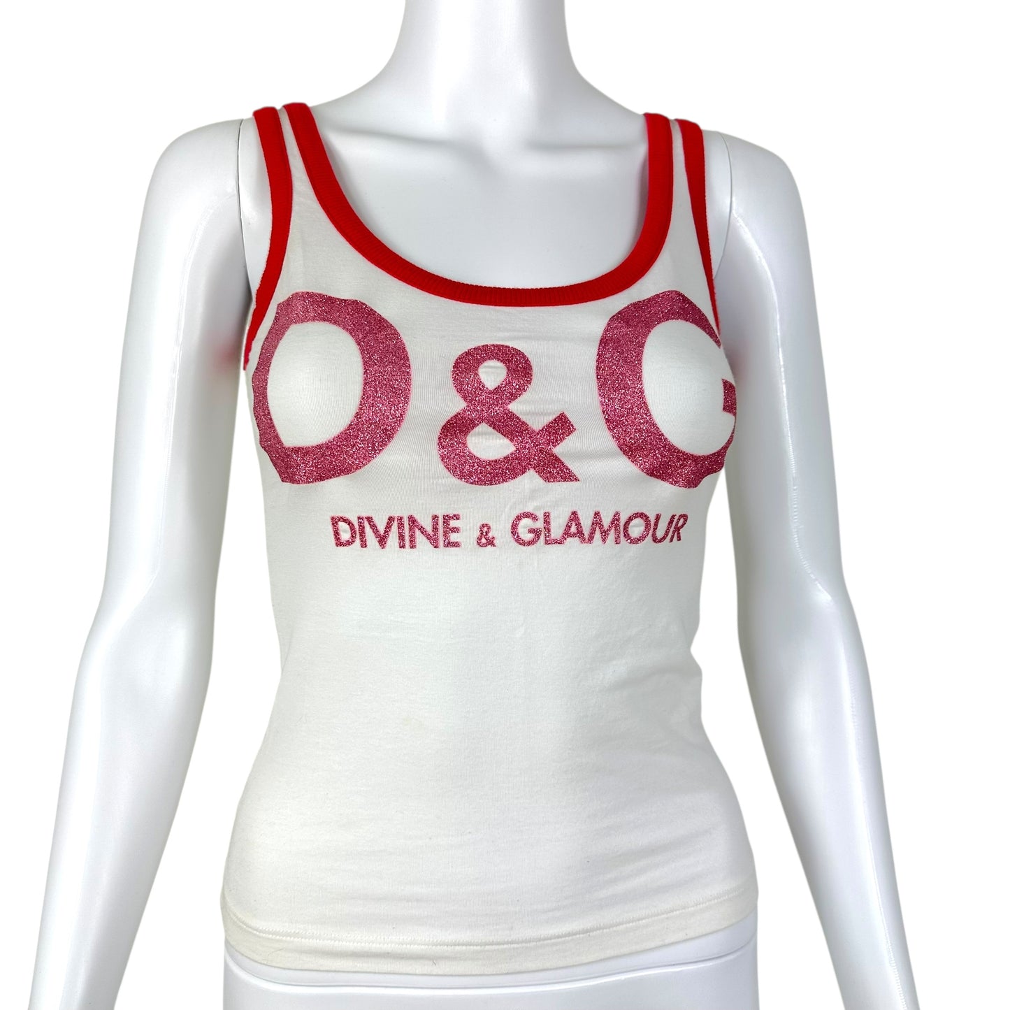 D&G Dolce & Gabbana Divine & Glamour Logo Tank - Outfit Repeater