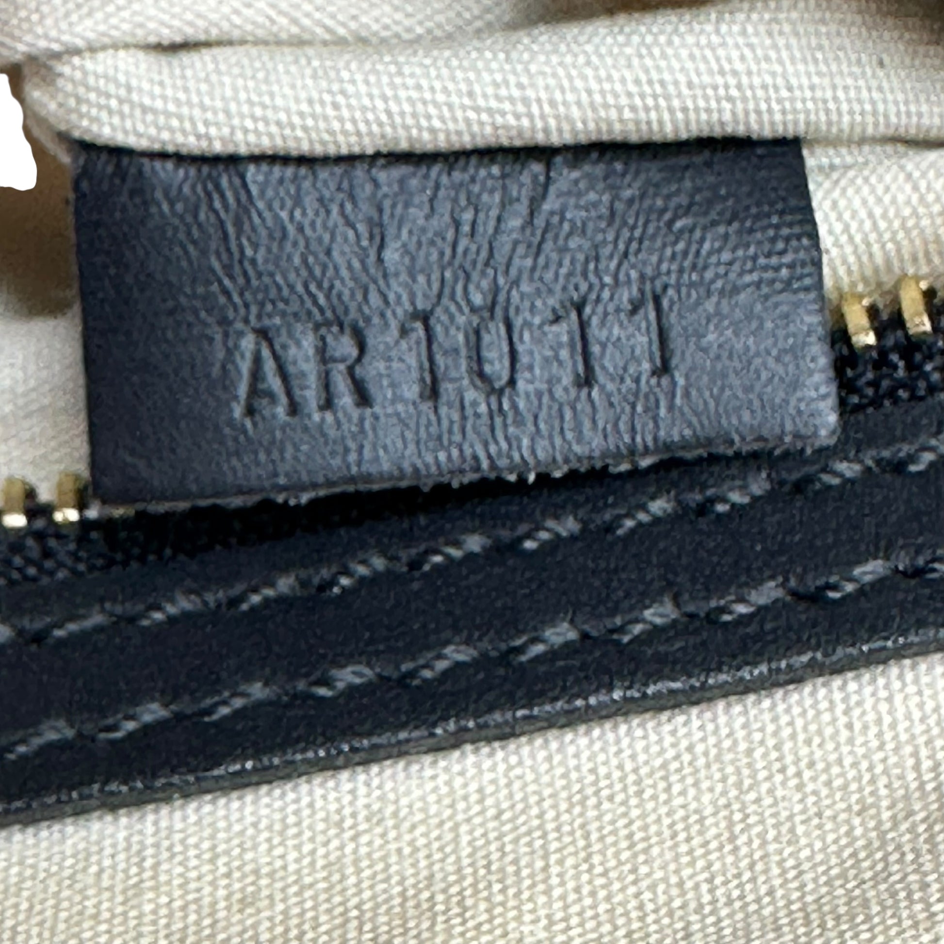 Louis Vuitton Navy Blue Lin Monogram East West Alma Bag - Outfit Repeater