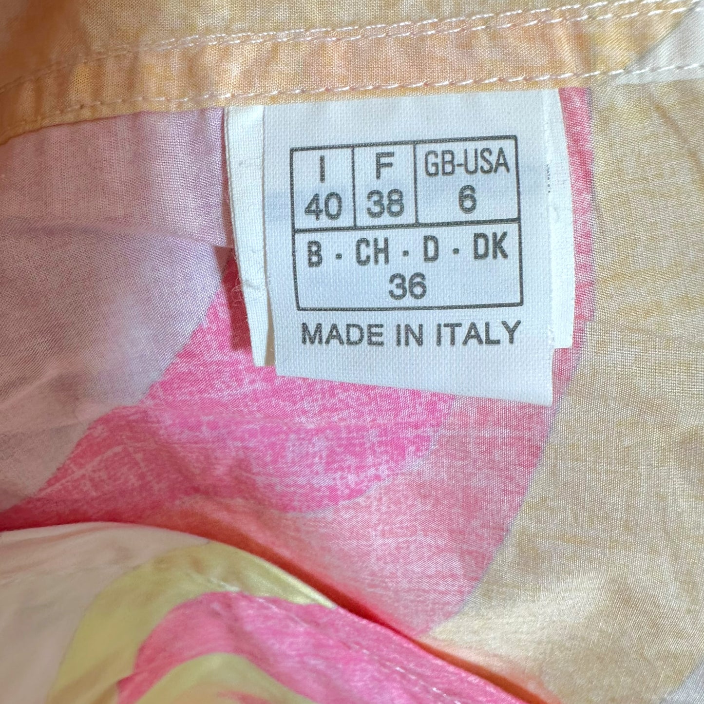 Emilio Pucci Pink & Yellow Printed Hooded Halterneck Top