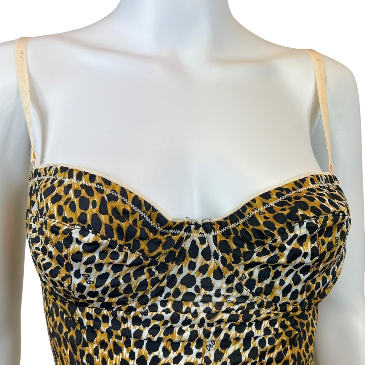 D&G Dolce & Gabbana Leopard Bustier Top - Outfit Repeater