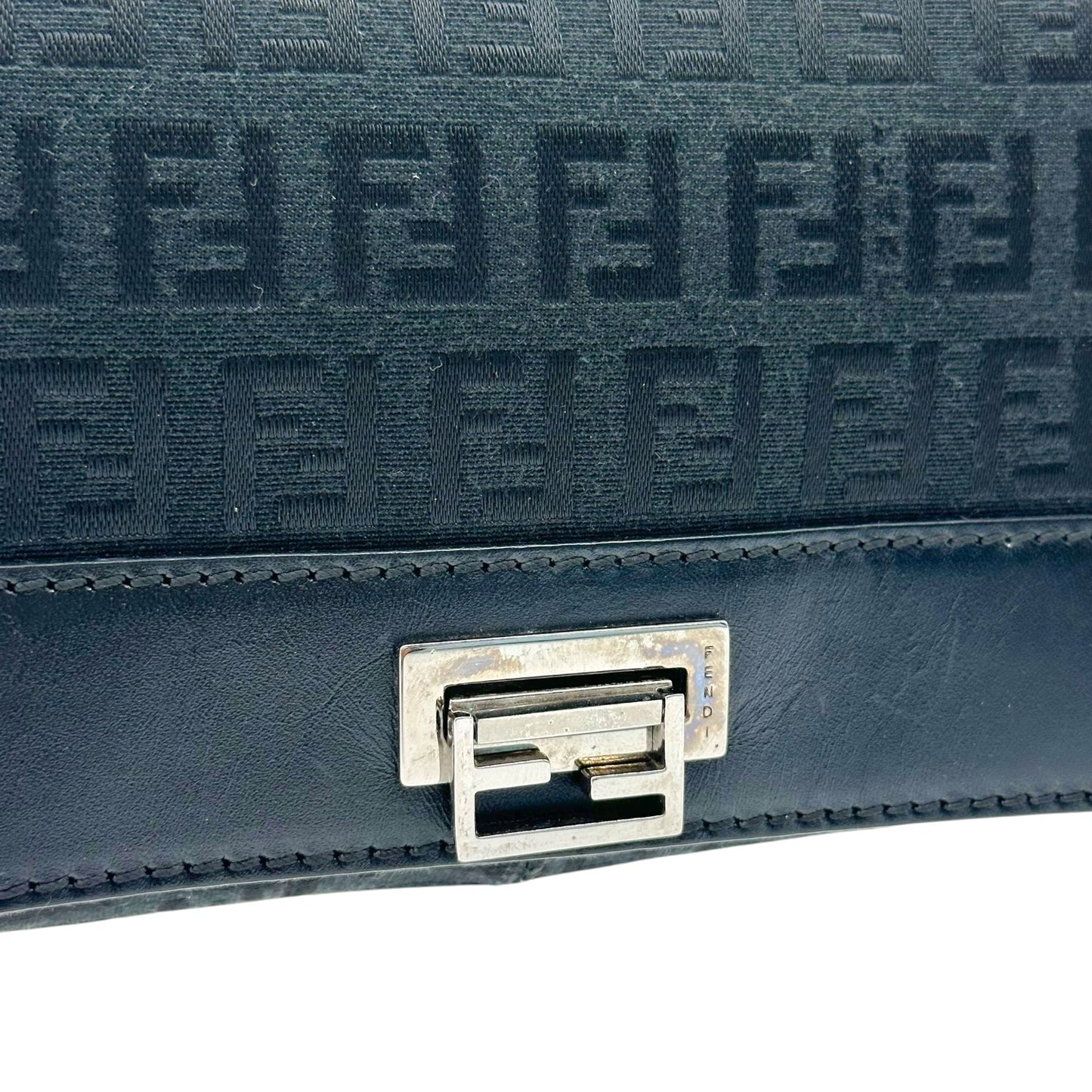 Fendi Mini Shoulder Bag Black Zucchino Monogram