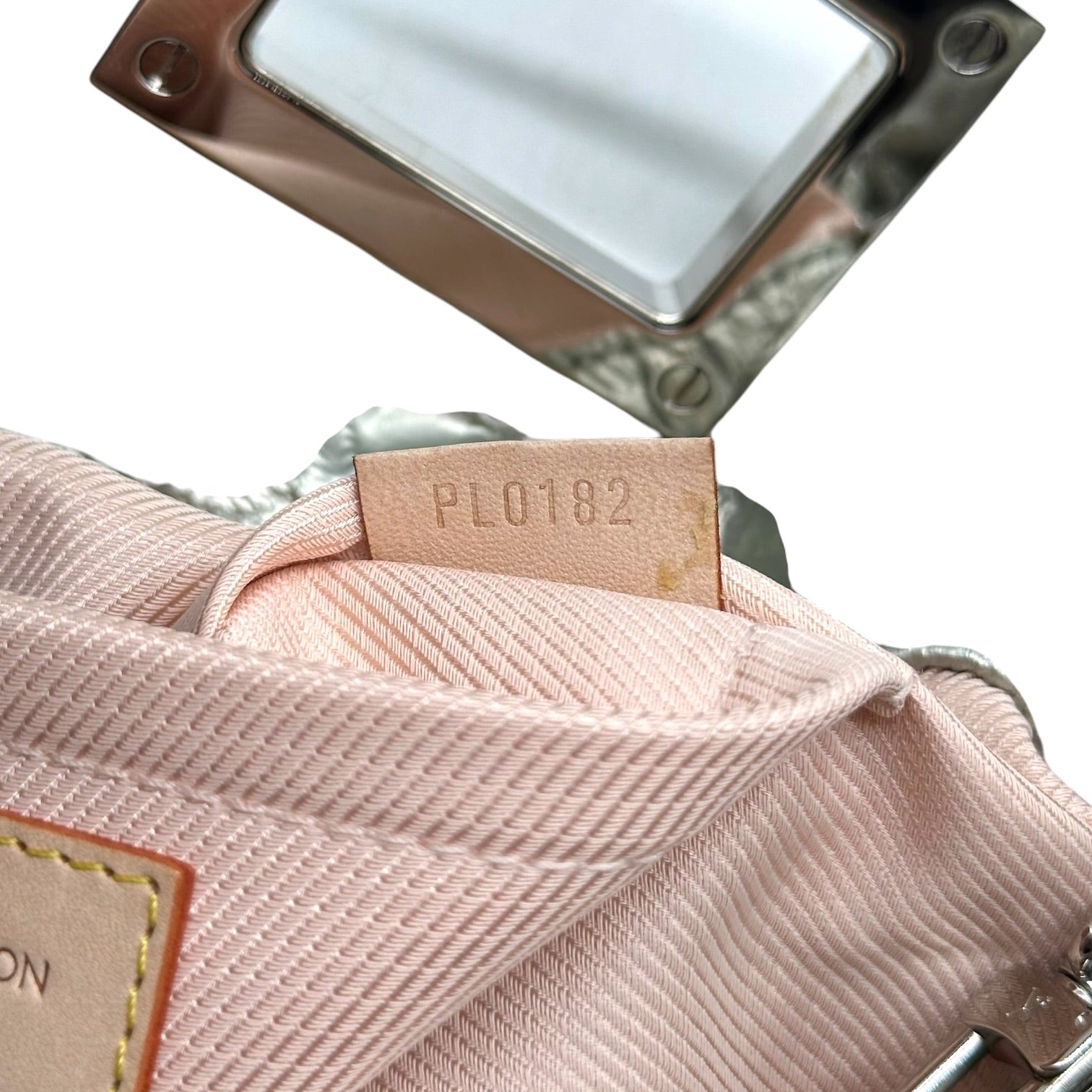Louis Vuitton Silver Puffer Monogram Clutch Bag