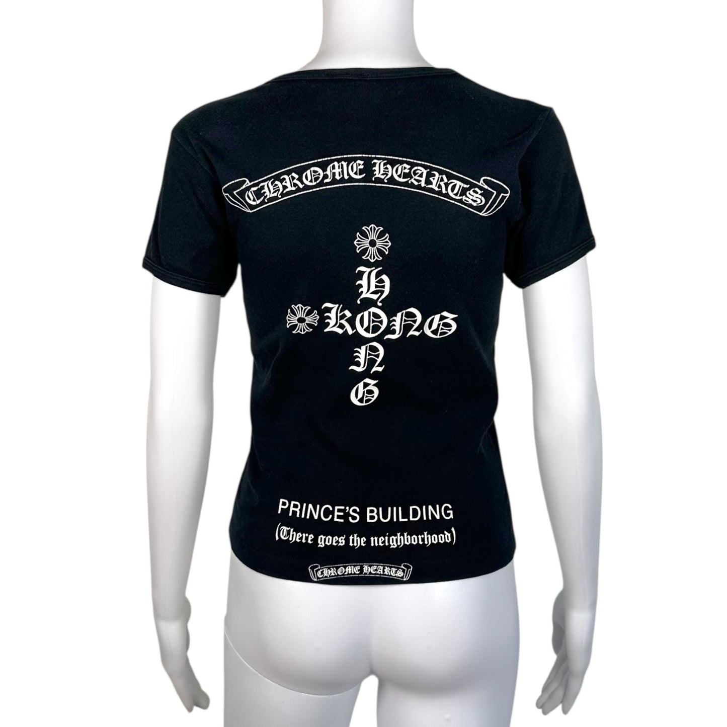 Chrome Hearts Vintage Hong Kong Logo Graphic T-Shirt