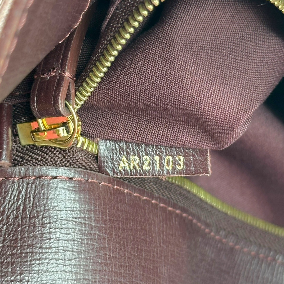 Louis Vuitton Burgundy Hobo Bag Lin Monogram Idylle