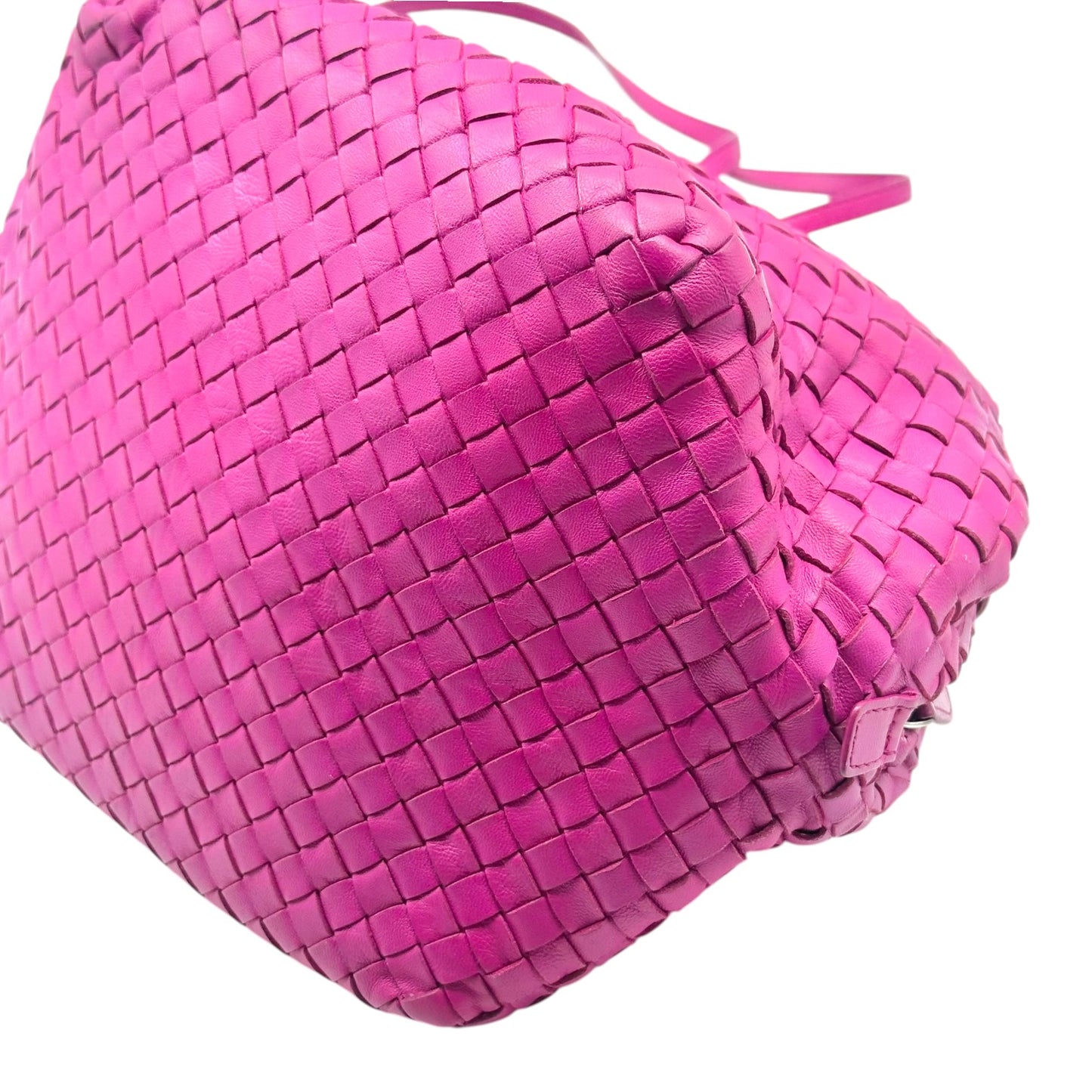 Bottega Veneta Purple Intrecciato Leather Shoulder Bag