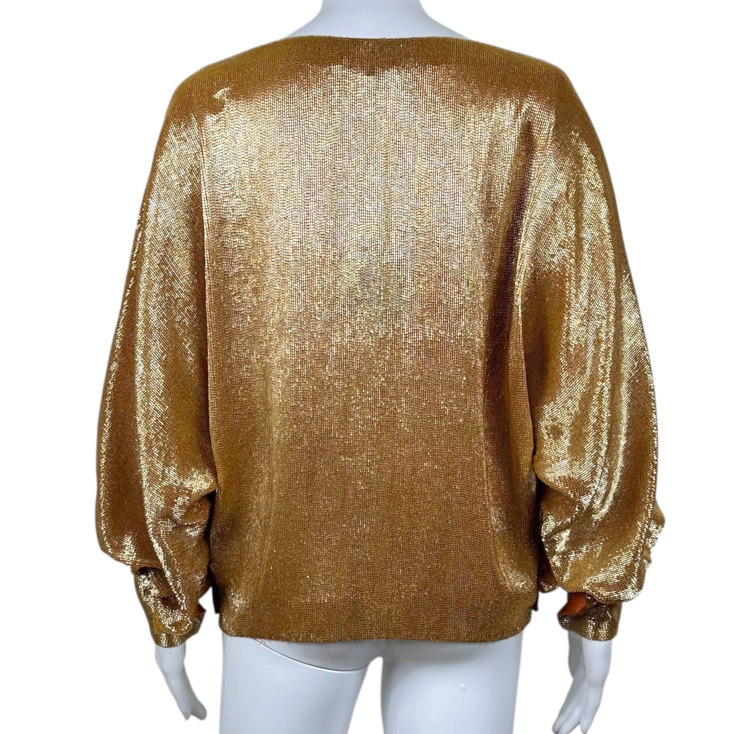 Roberto Cavalli 2007 Gold Fully Beaded Blouse NEW