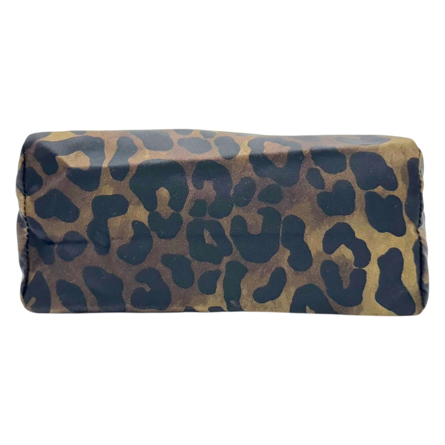 Prada Leopard Print Nylon Cosmetic Bag