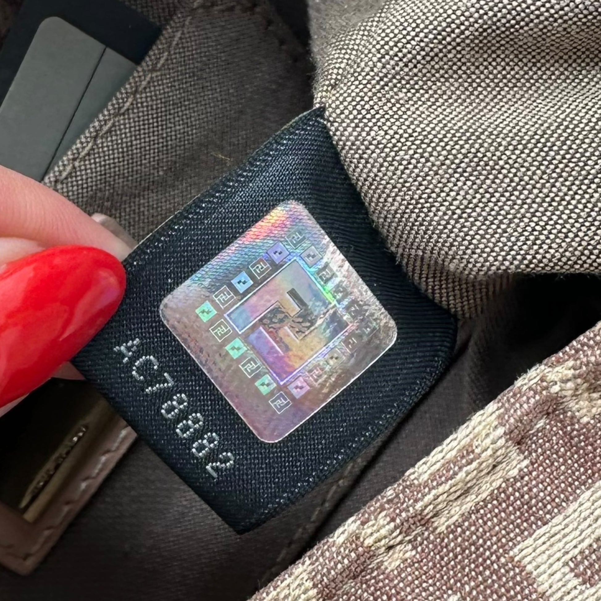 Fendi Pink Zucchino Monogram Mini Baguette Shoulder Bag - Outfit Repeater