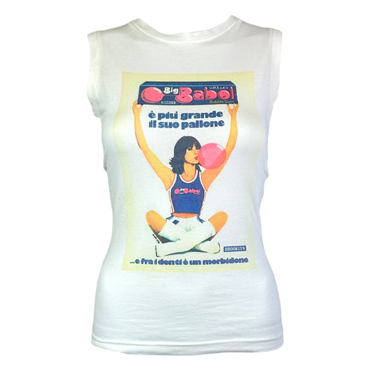 D&G Dolce & Gabbana Bubblegum Graphic Tank Top