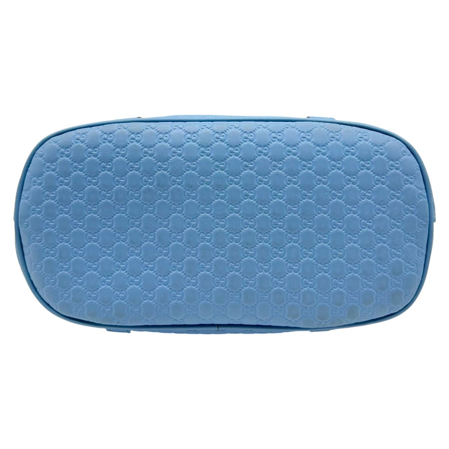 Gucci Light Blue Embossed Guccissima Monogram 2-Way Mini Bag