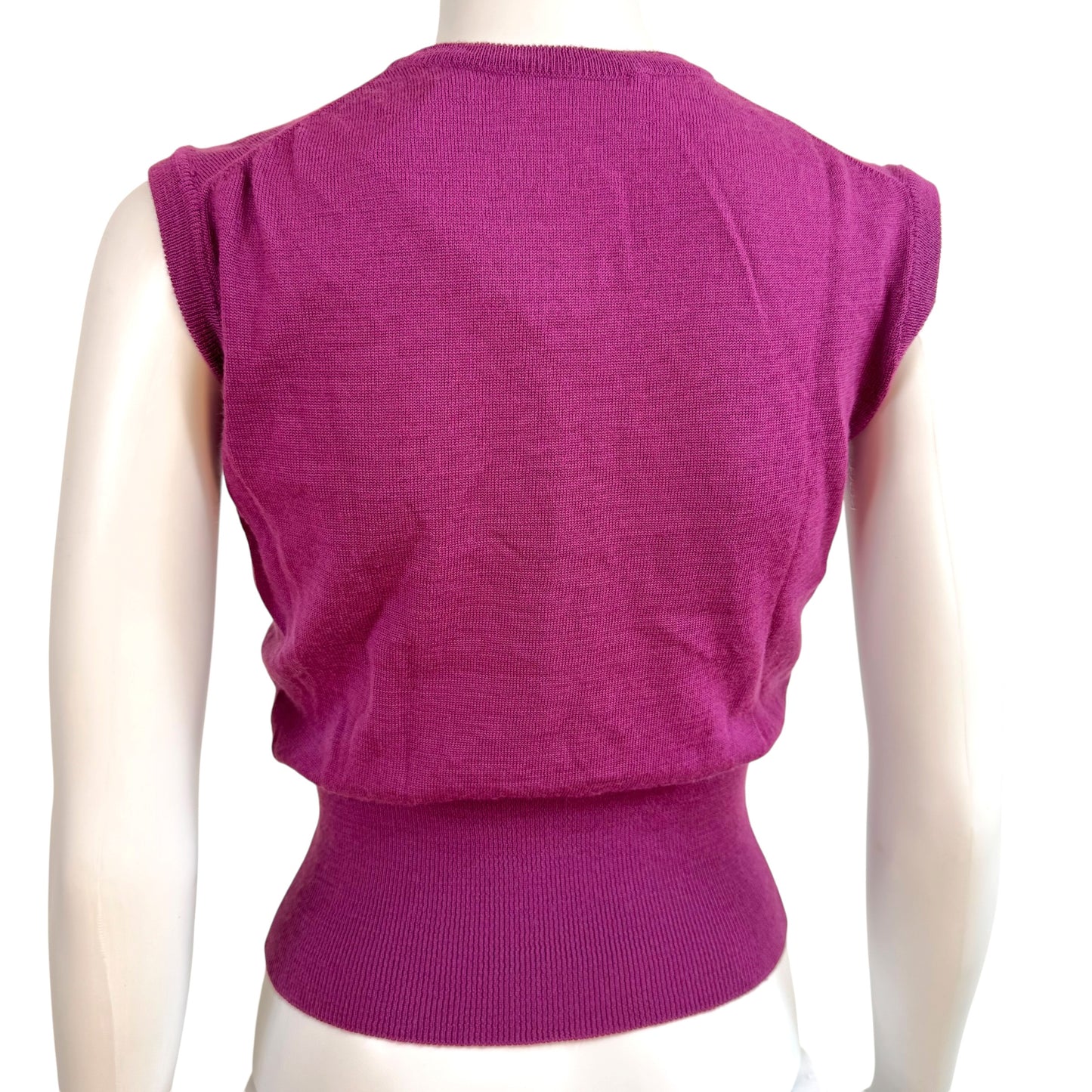 Vivienne Westwood Red Label Purple Knit Orb Logo Vest Tank Top