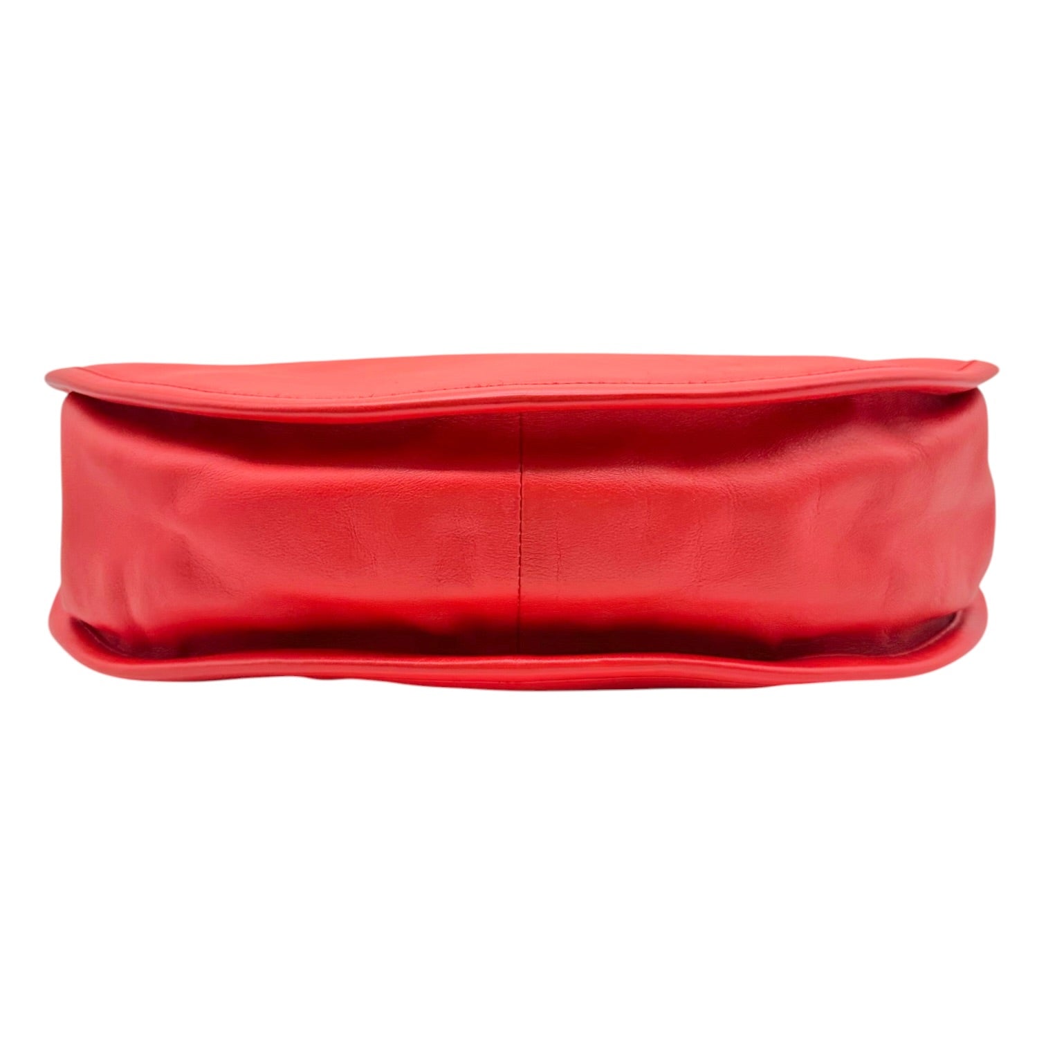 Christian Dior Bright Orange Leather Hobo Bag