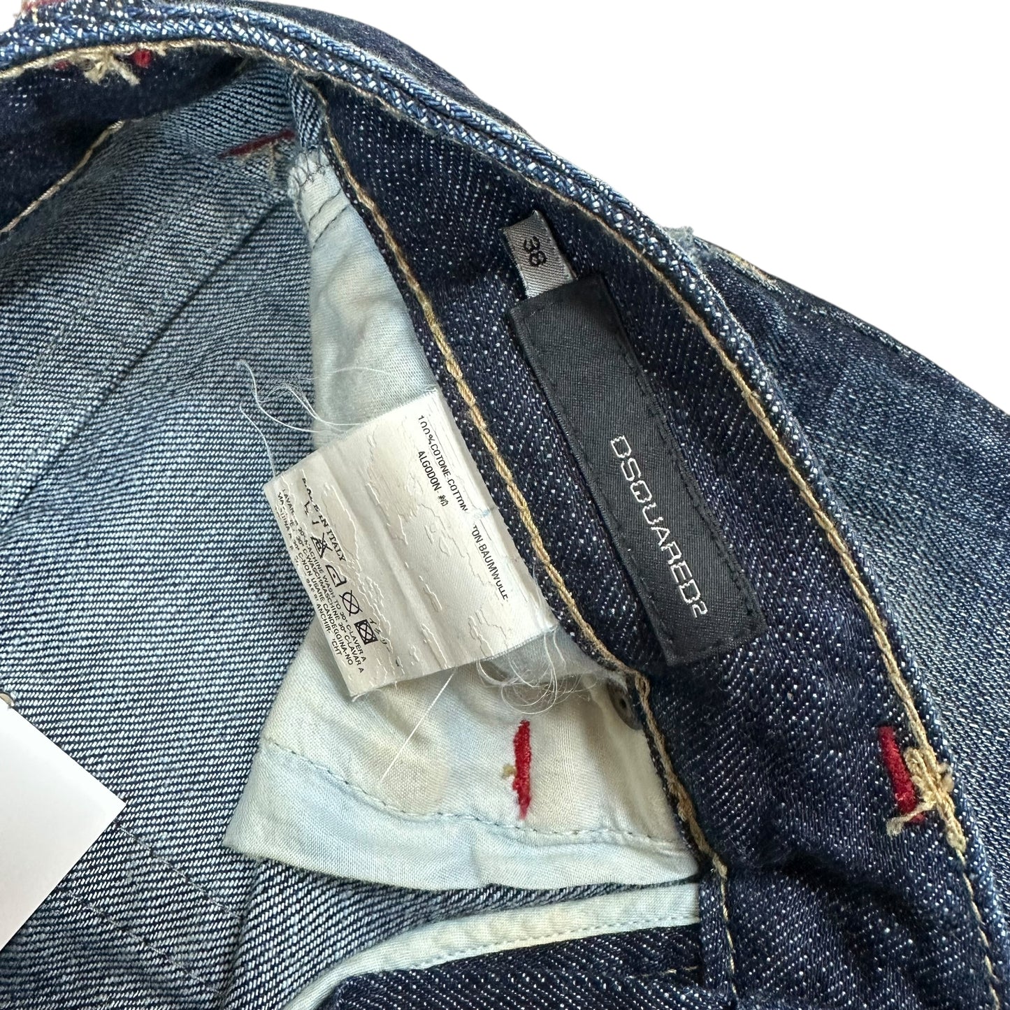 Dsquared2 Lady Low Rise Paint Splattered Jeans - Outfit Repeater